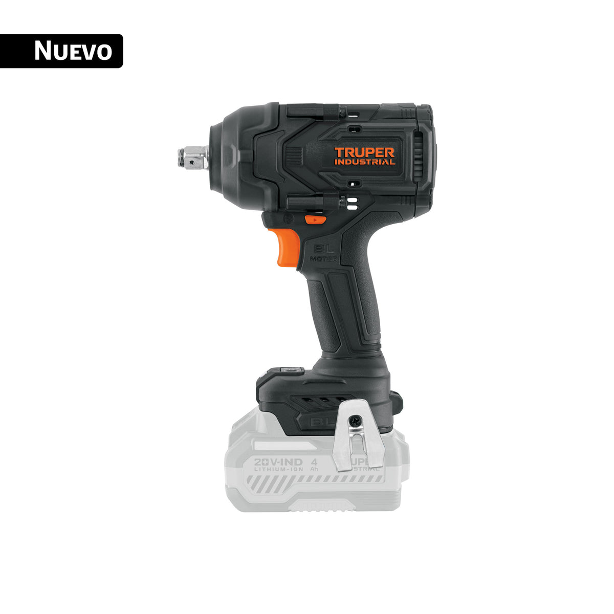 Llave de impacto 1/2", 20V, 850Nm, s/accesorios, INDUSTRIAL