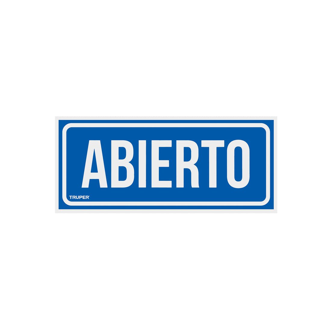 Letrero de señalización "ABIERTO/CERRADO", 28 x 12 cm