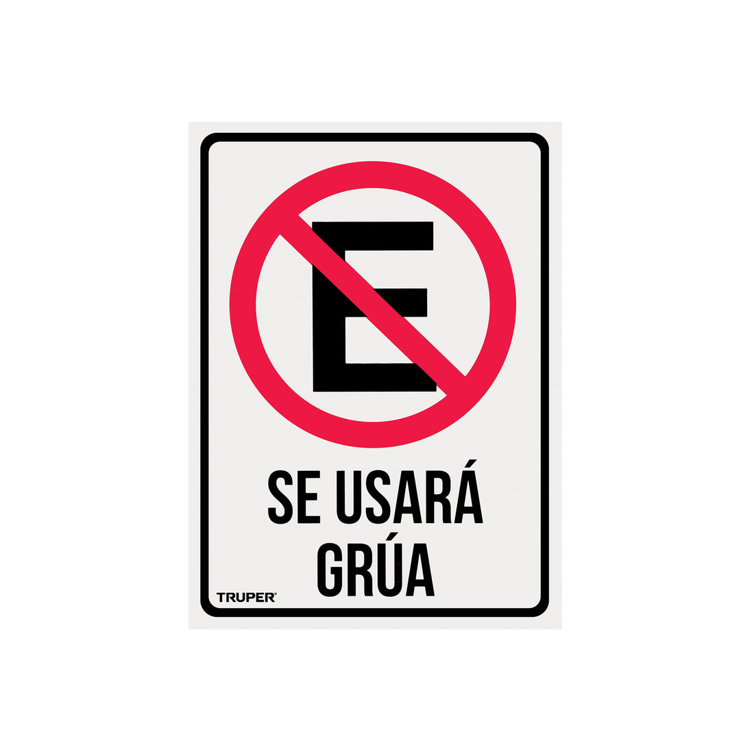 Letrero de señalización "NO ESTACIONARSE", 25 x 34 cm