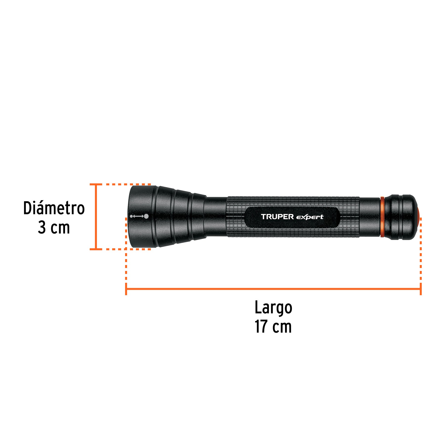 Linterna de aluminio LED Cree 235 lm con 2 pilas AA, EXPERT