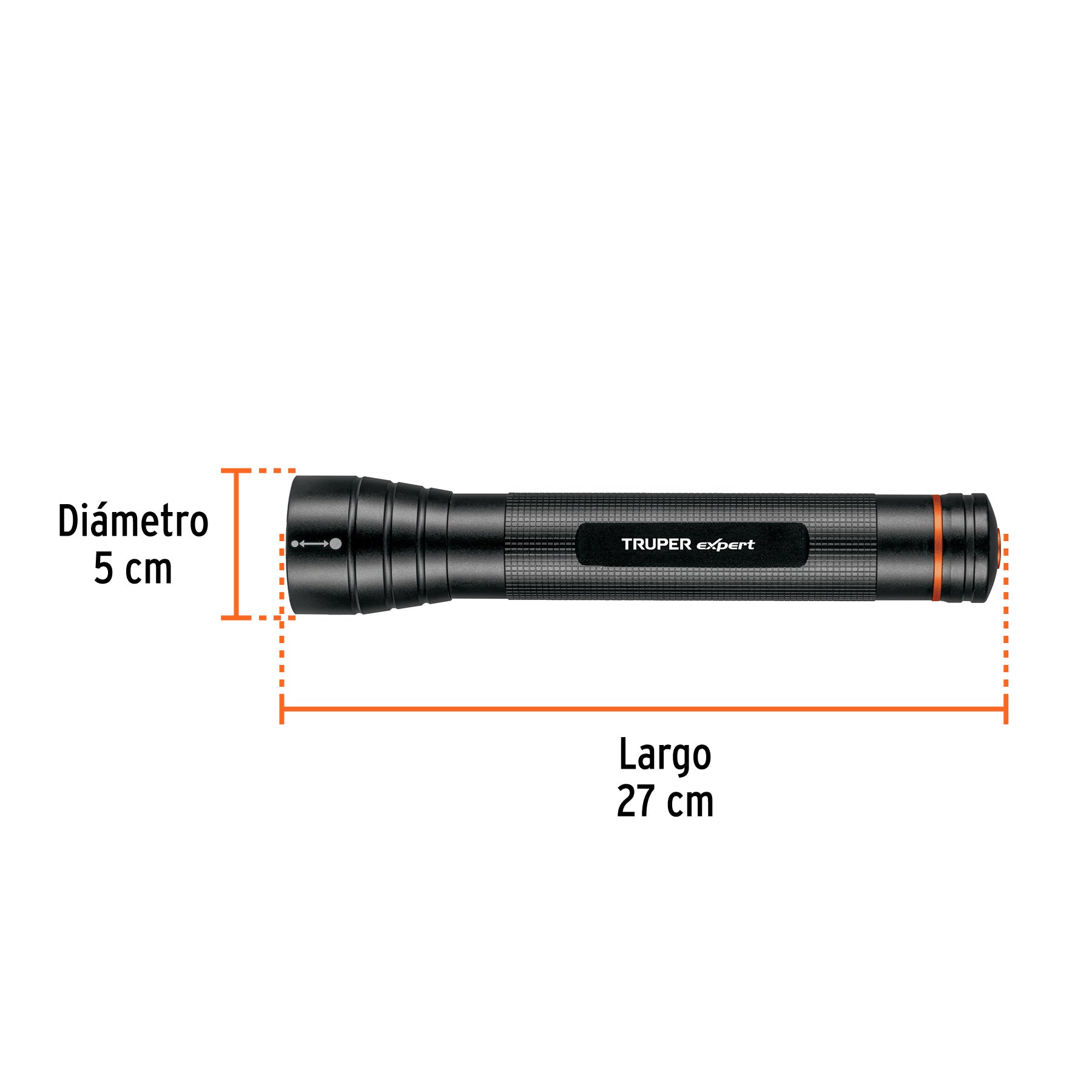 Linterna de aluminio LED Cree 850 lm con 3 pilas D, EXPERT
