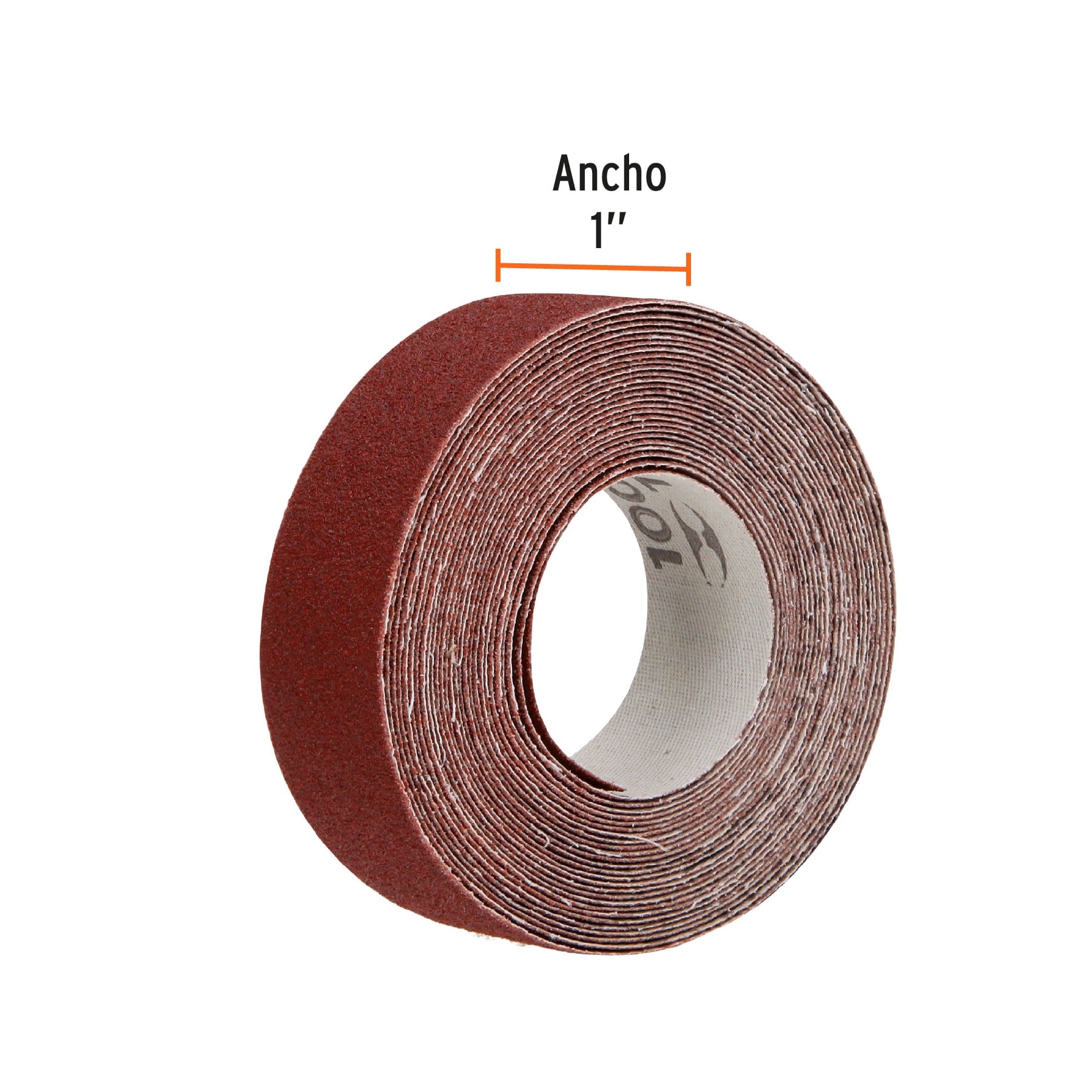 Rollo de 5 m de lija para plomero grano 100 ancho 1", TRUPER