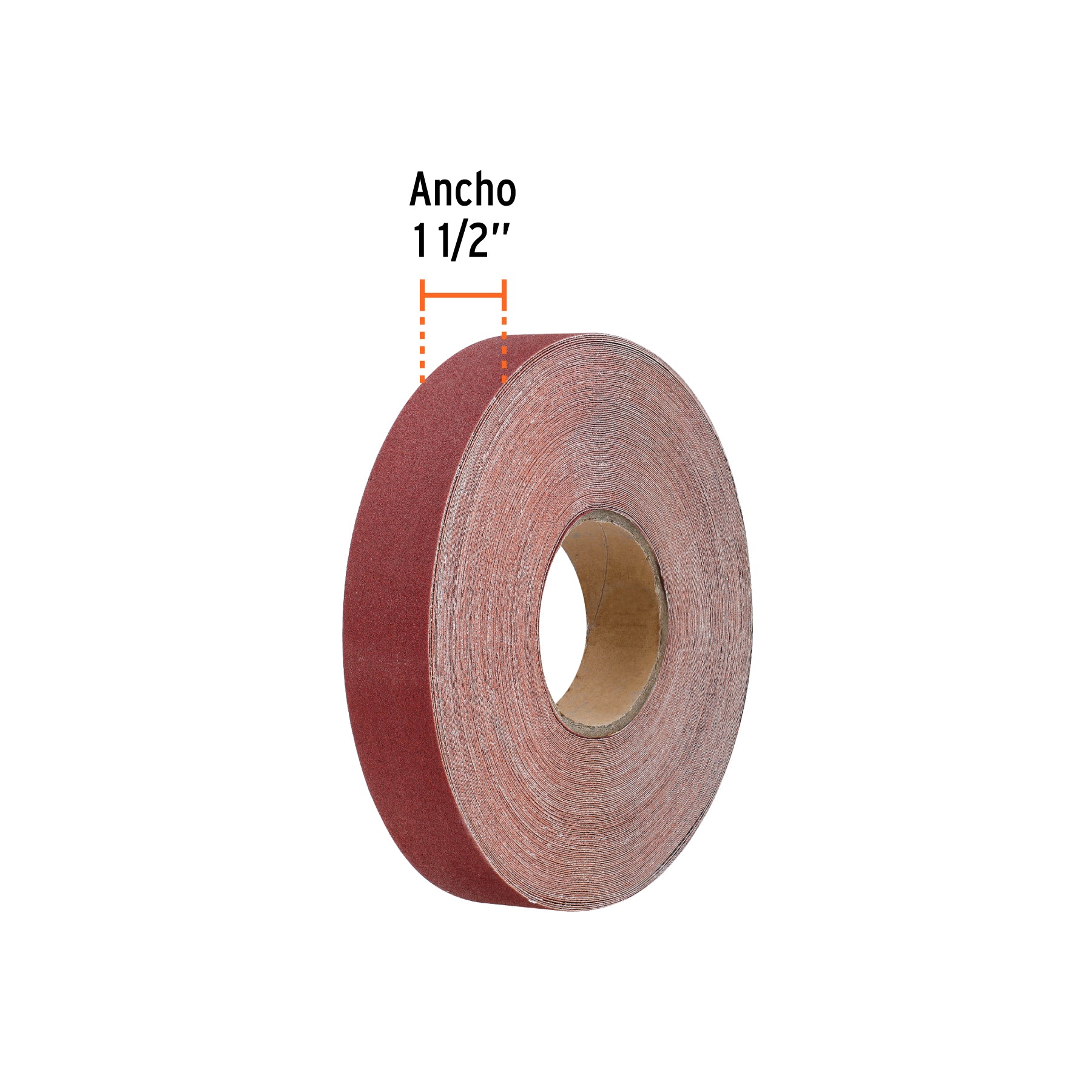 Rollo de 45 m de lija para plomero grano 120 ancho 1-1/2"