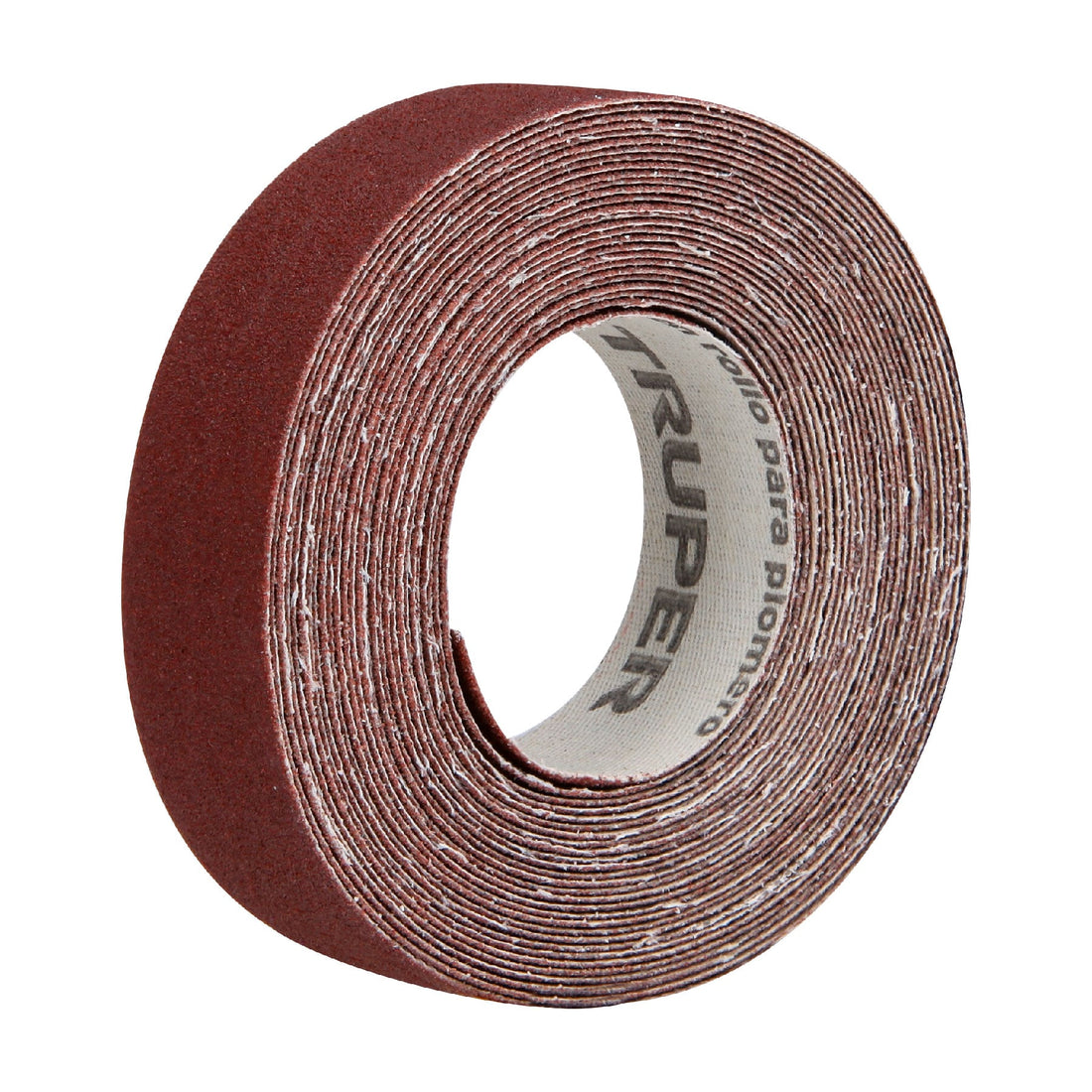 Rollo de 5 m de lija para plomero grano 120 ancho 1", TRUPER