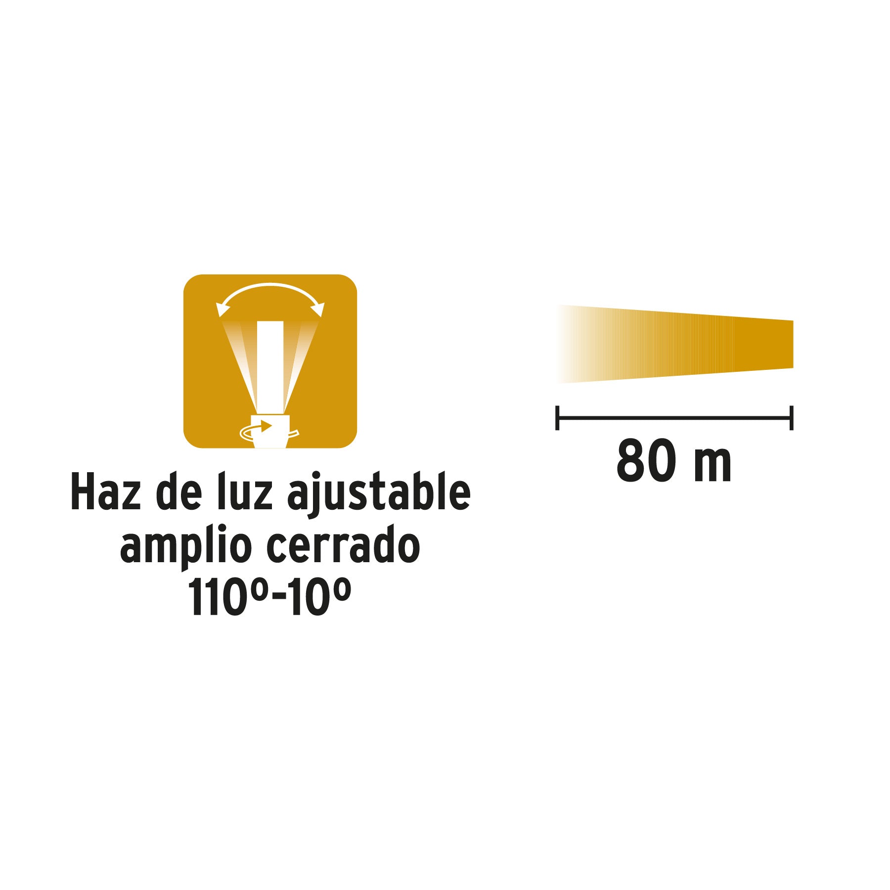 Linterna plástica 1 LED 40 lm de 1 pila AA, PRETUL