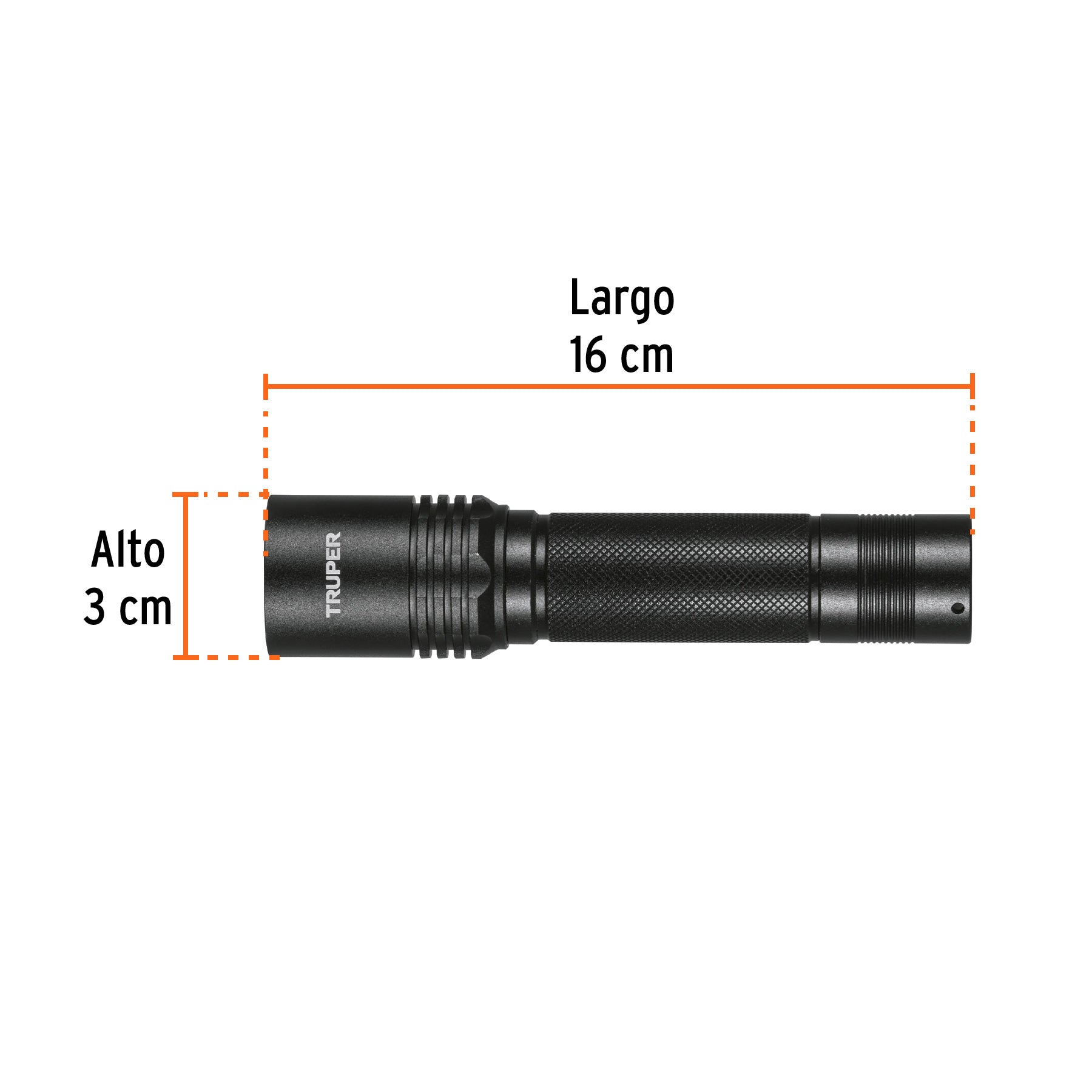 Linterna LED recargable, de aluminio, 340 lm, TRUPER