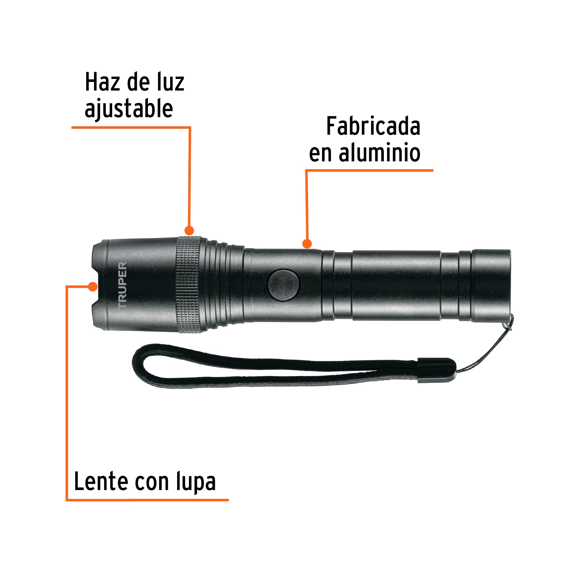 Linterna LED recargable, de aluminio, 420 lm, TRUPER