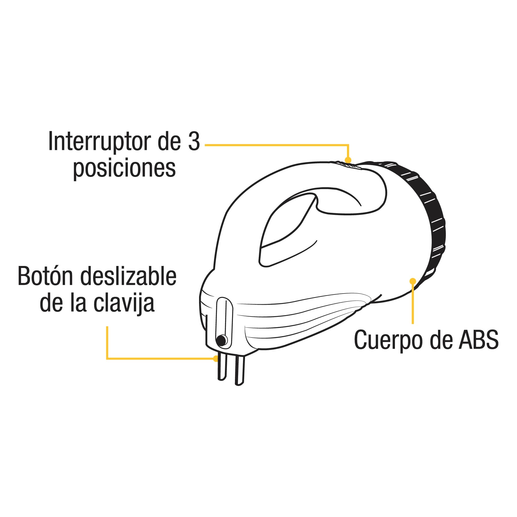 Linterna recargable de Led, 100 lúmenes, PRETUL
