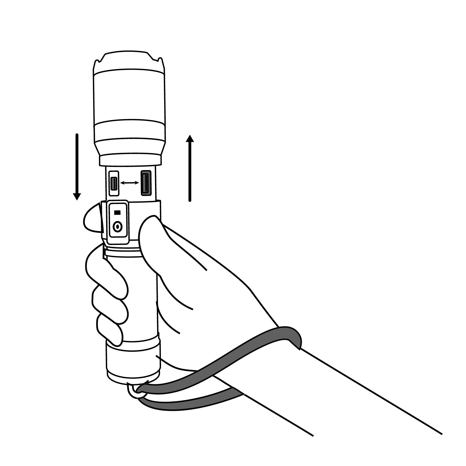Linterna LED recargable, de aluminio, 500 lm, TRUPER EXPERT
