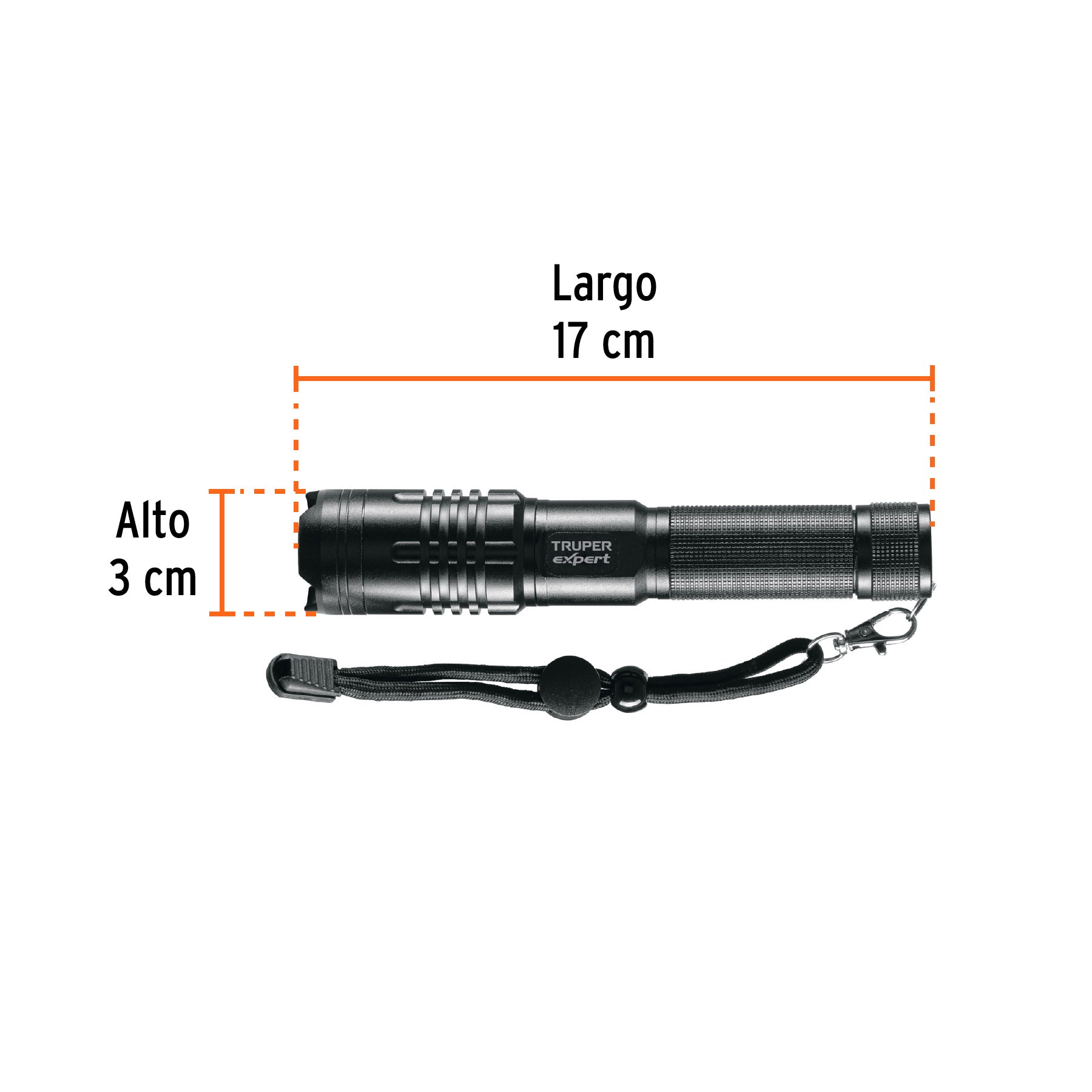 Linterna LED recargable, de aluminio, 500 lm, TRUPER EXPERT