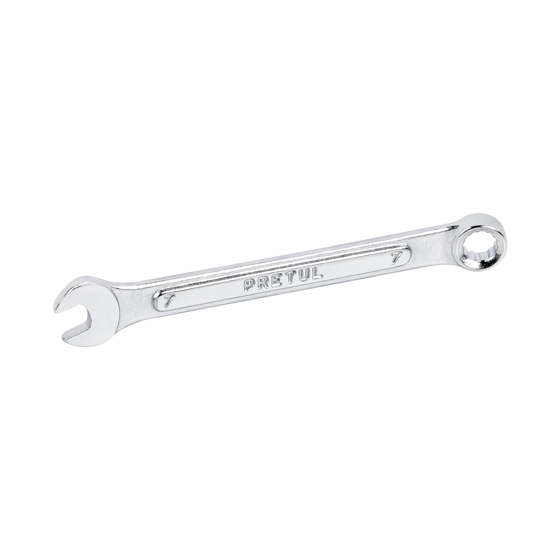 Llave combinada 7 mm x 110 mm de largo, PRETUL