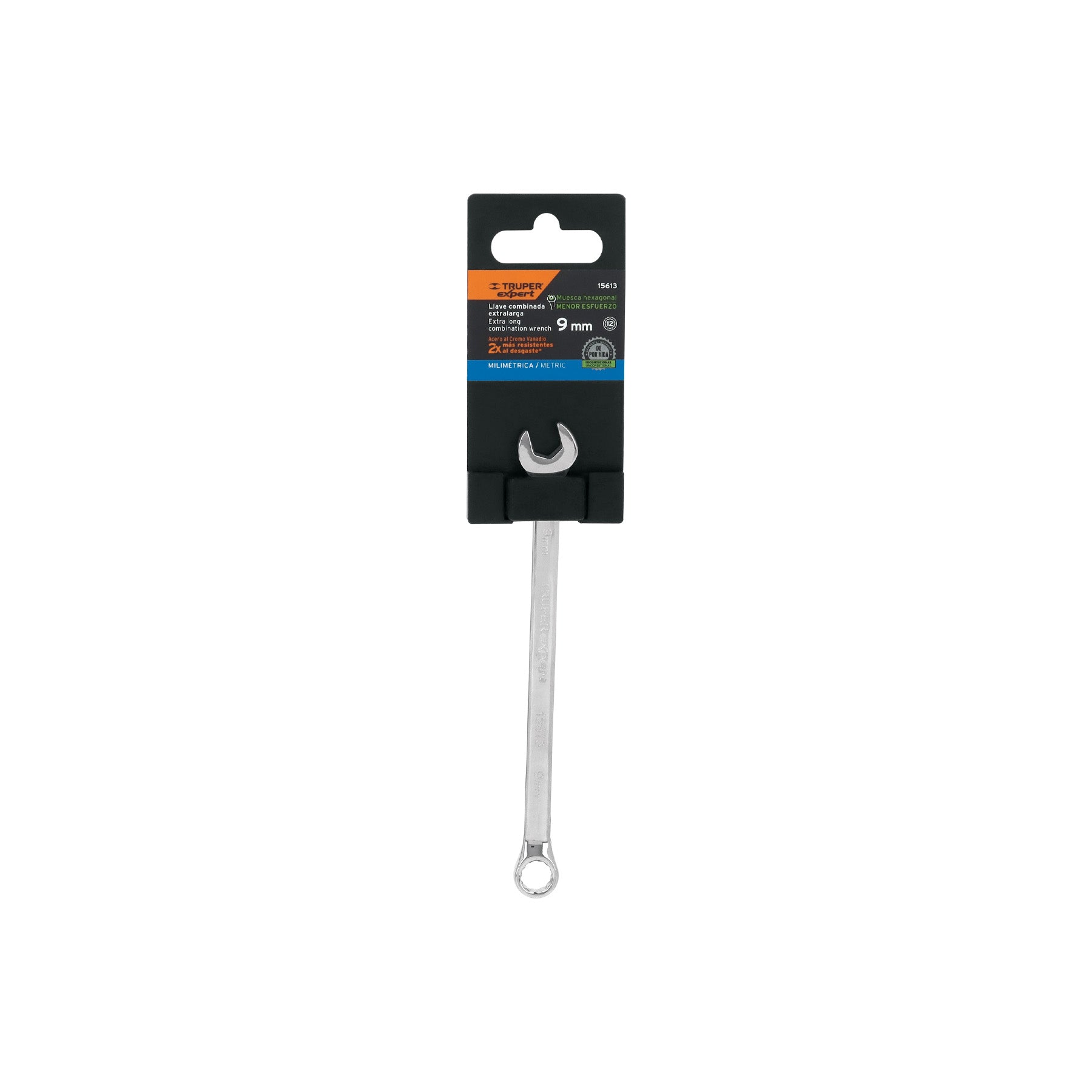 Llave combinada extralarga 9 mm x 157 mm de largo, EXPERT