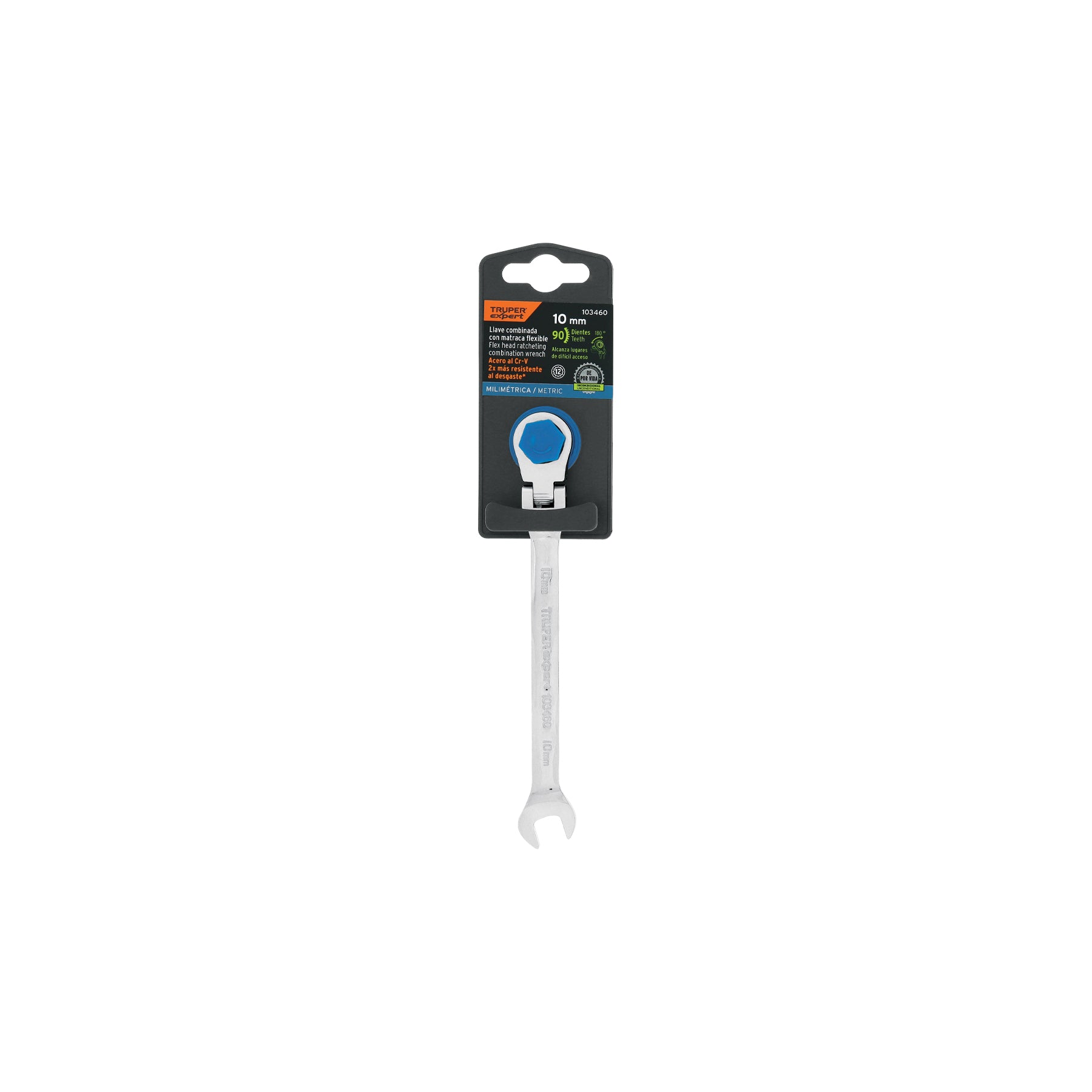 Llave combinada con matraca 10 mm flexible, EXPERT