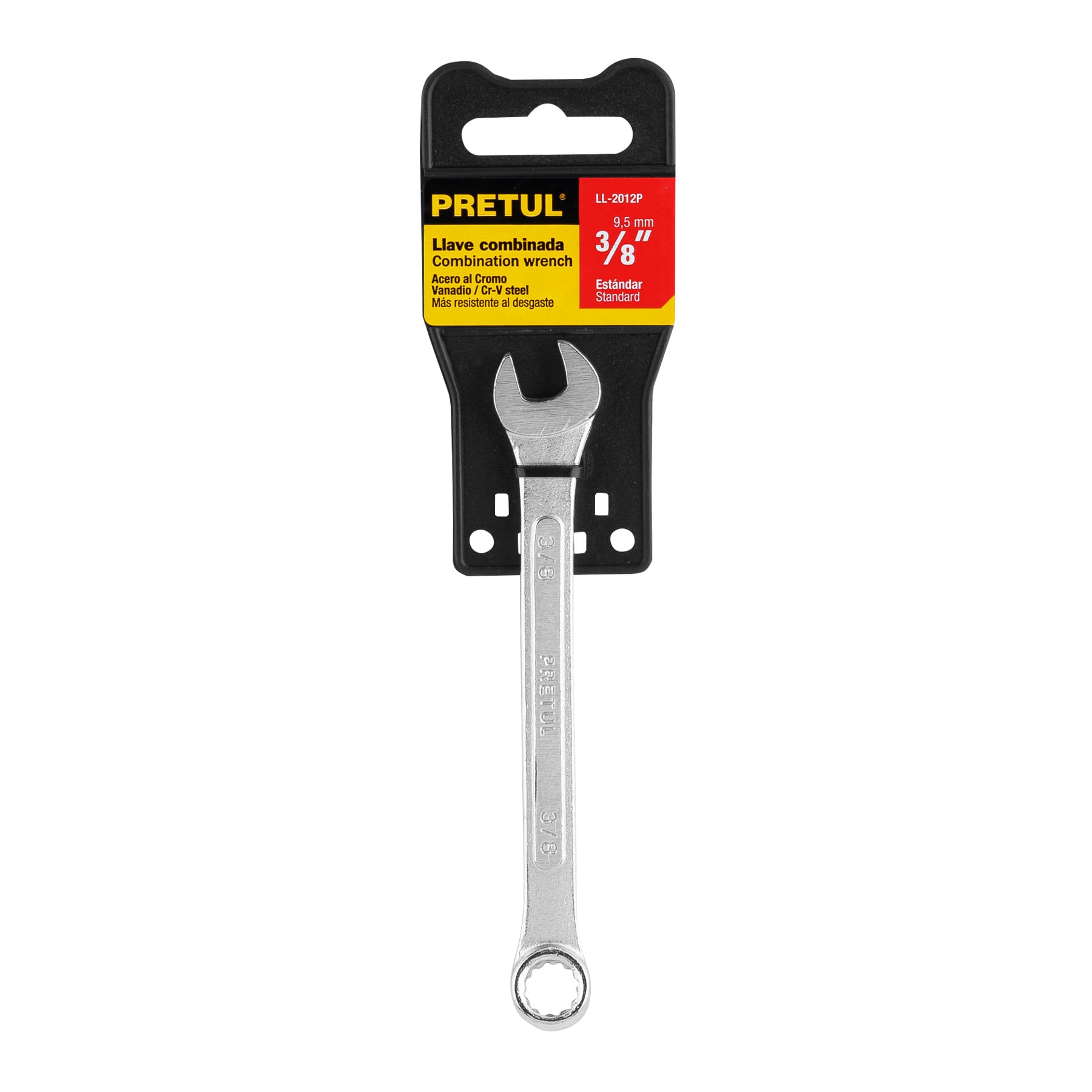 Llave combinada 3/8" x 140 mm de largo, PRETUL