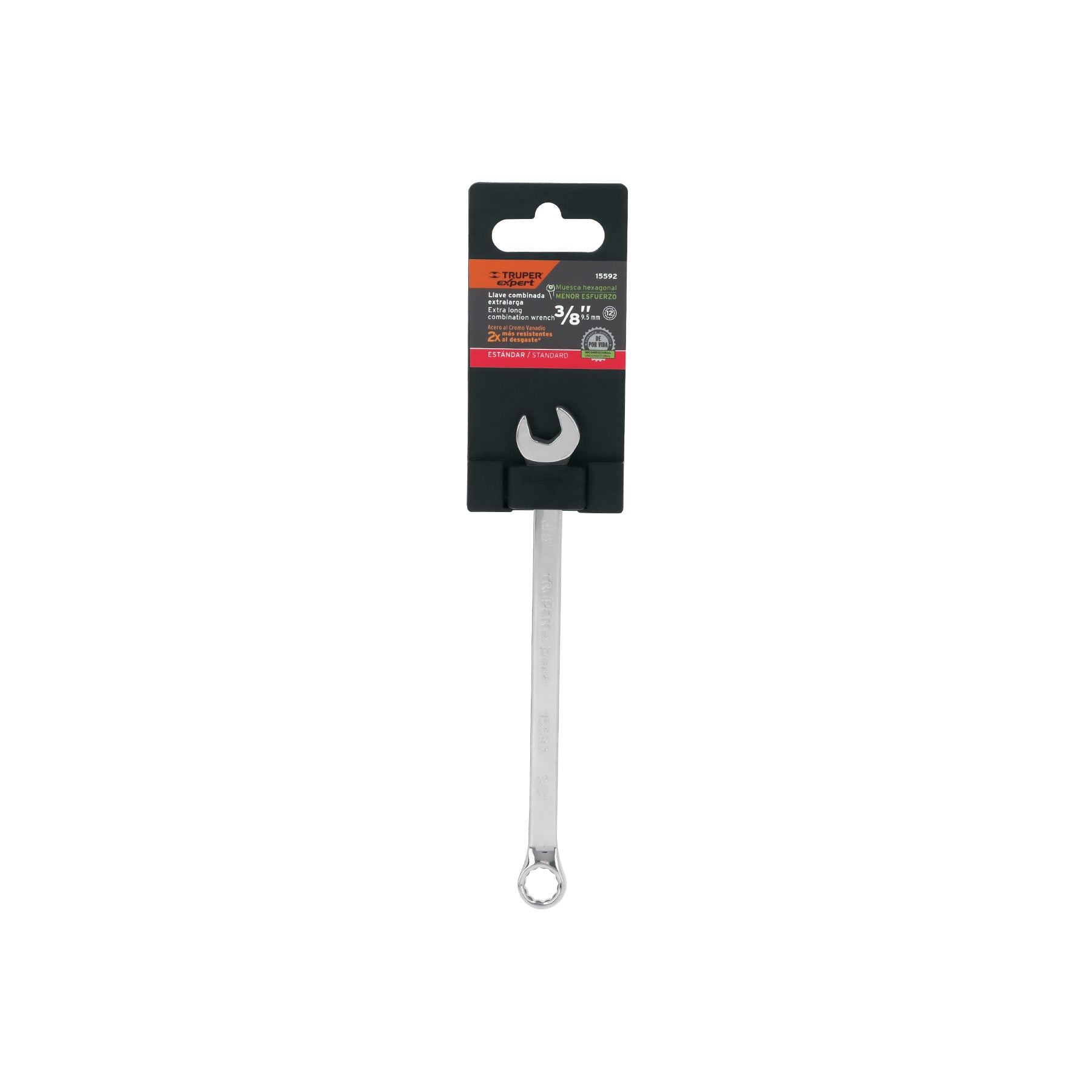 Llave combinada extralarga 3/8" x 164 mm de largo, EXPERT