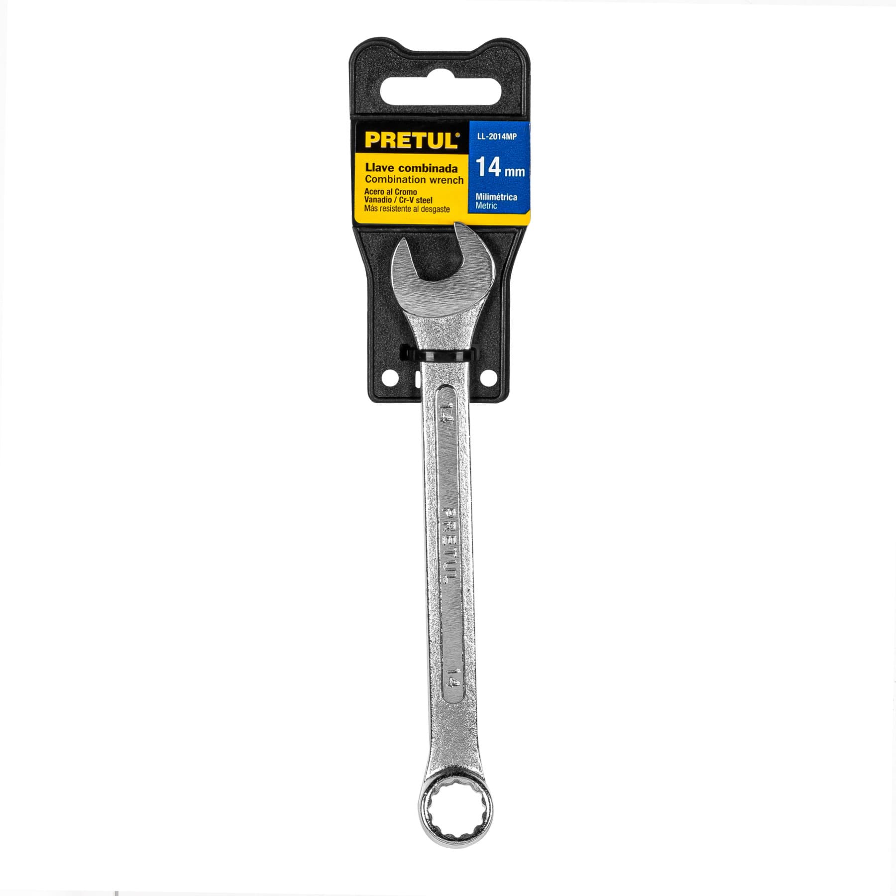 Llave combinada 14 mm x 180 mm de largo, PRETUL