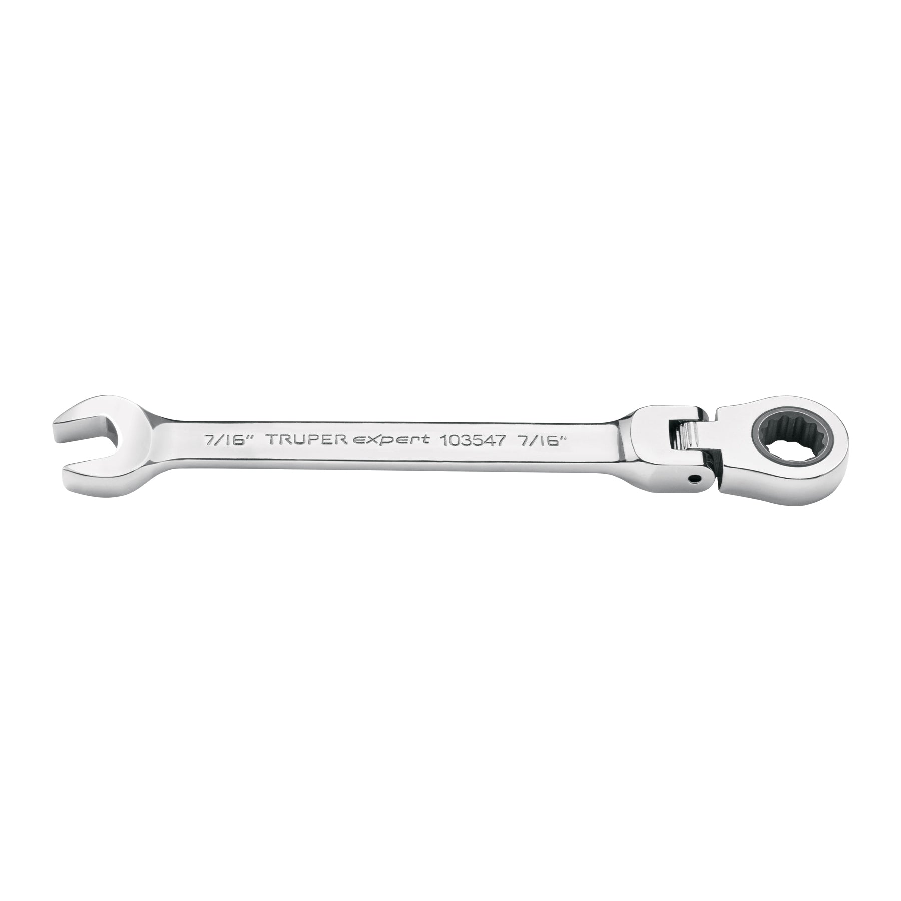 Llave combinada con matraca 7/16" flexible, EXPERT