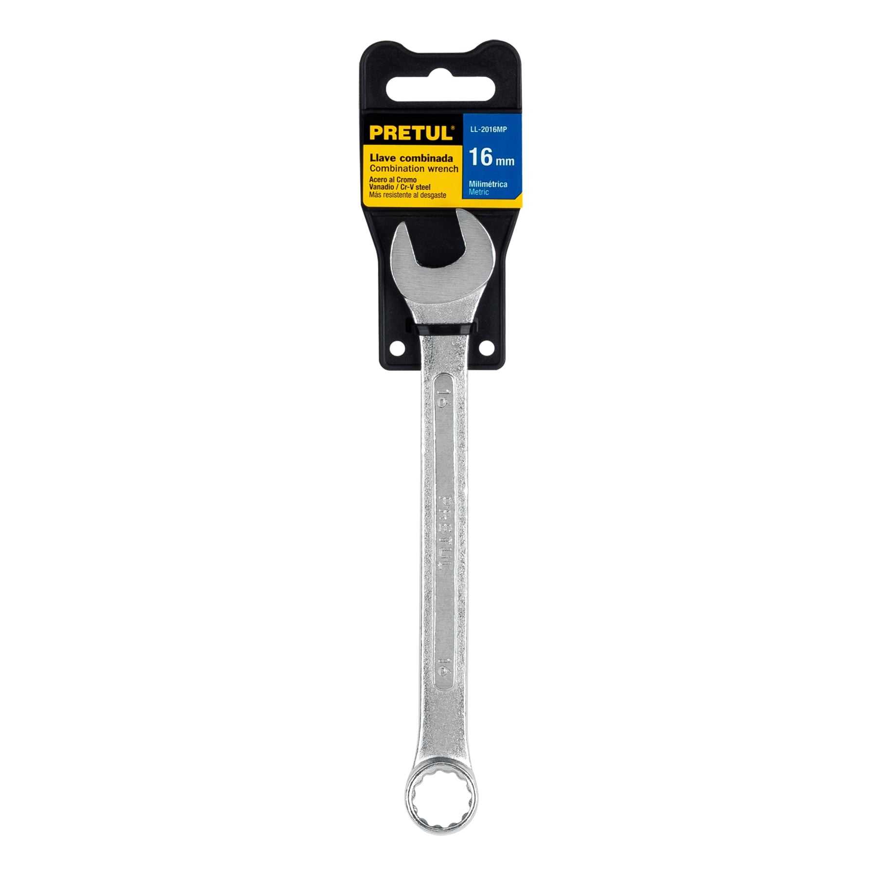 Llave combinada 16 mm x 200 mm de largo, PRETUL