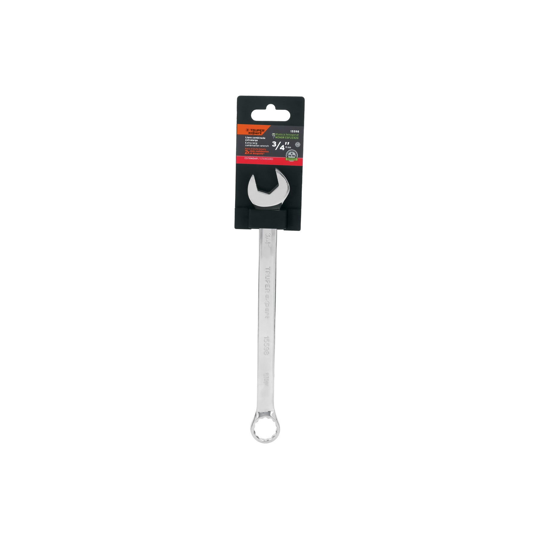 Llave combinada extralarga 3/4" x 278 mm de largo, EXPERT