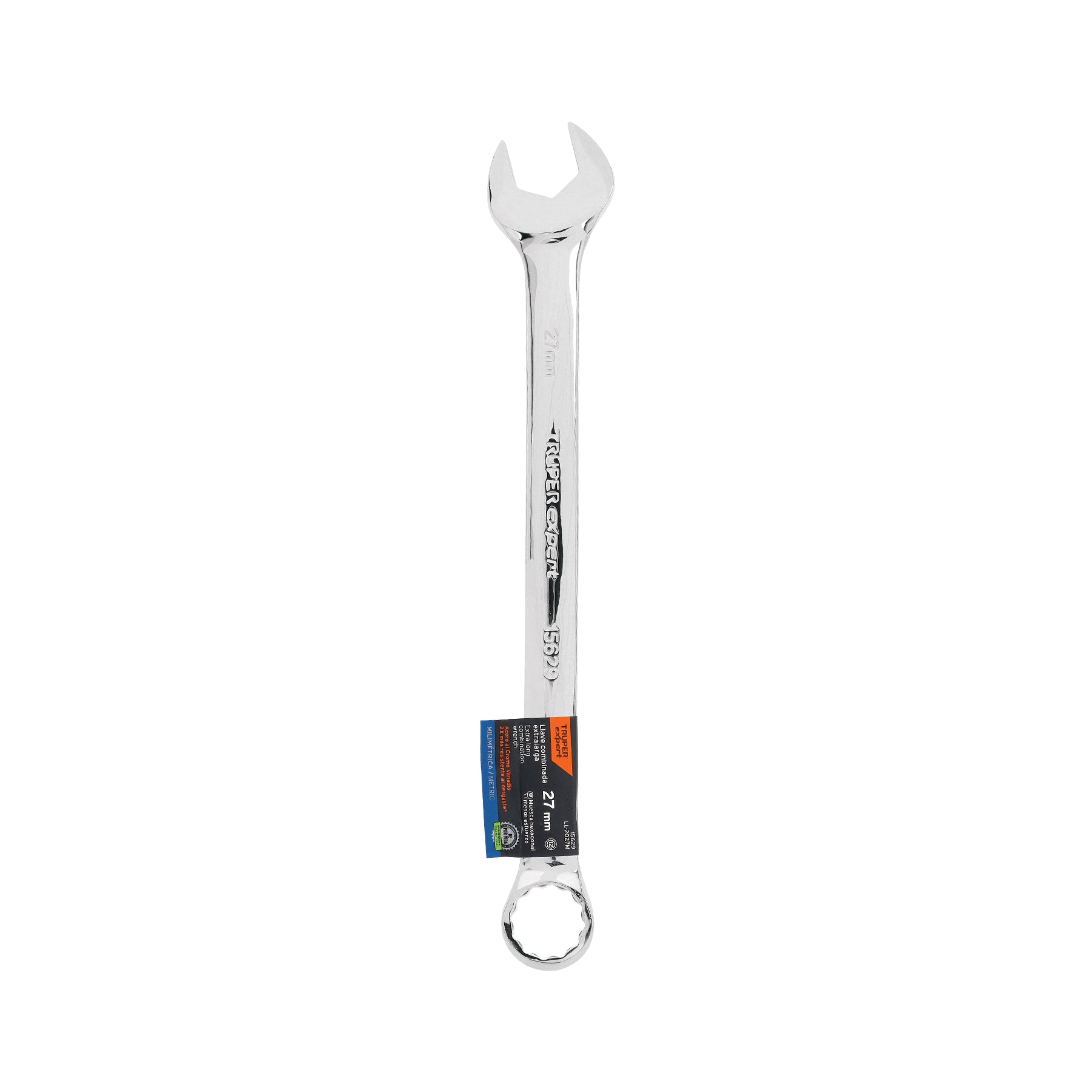 Llave combinada extralarga 27 mm x 385 mm de largo, EXPERT
