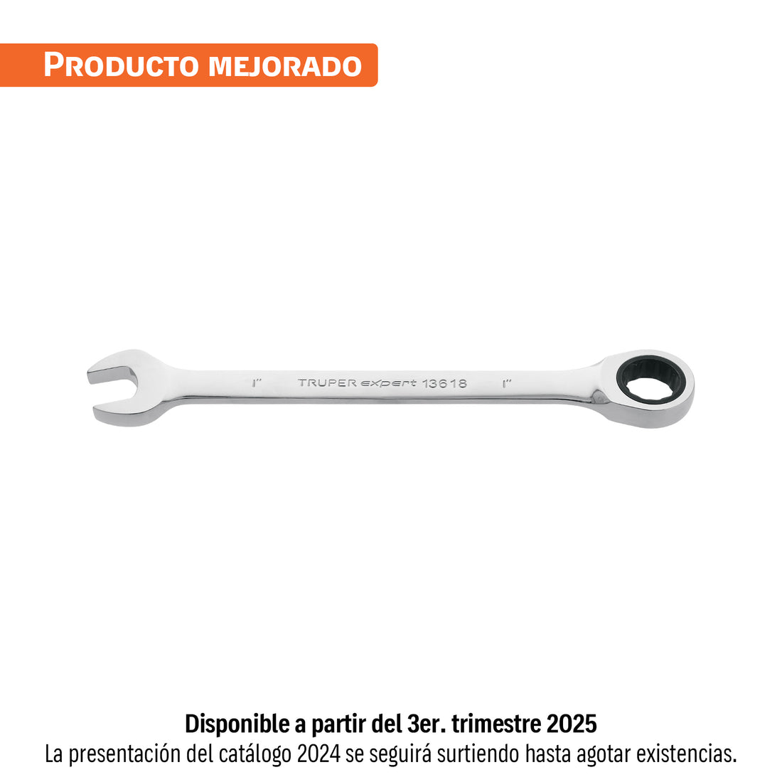 Llave combinada con matraca 1" x 325 mm largo, EXPERT