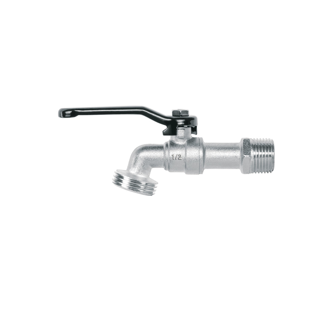 Llave de esfera de zinc 1/2", 110 g, s/adaptador, PRETUL