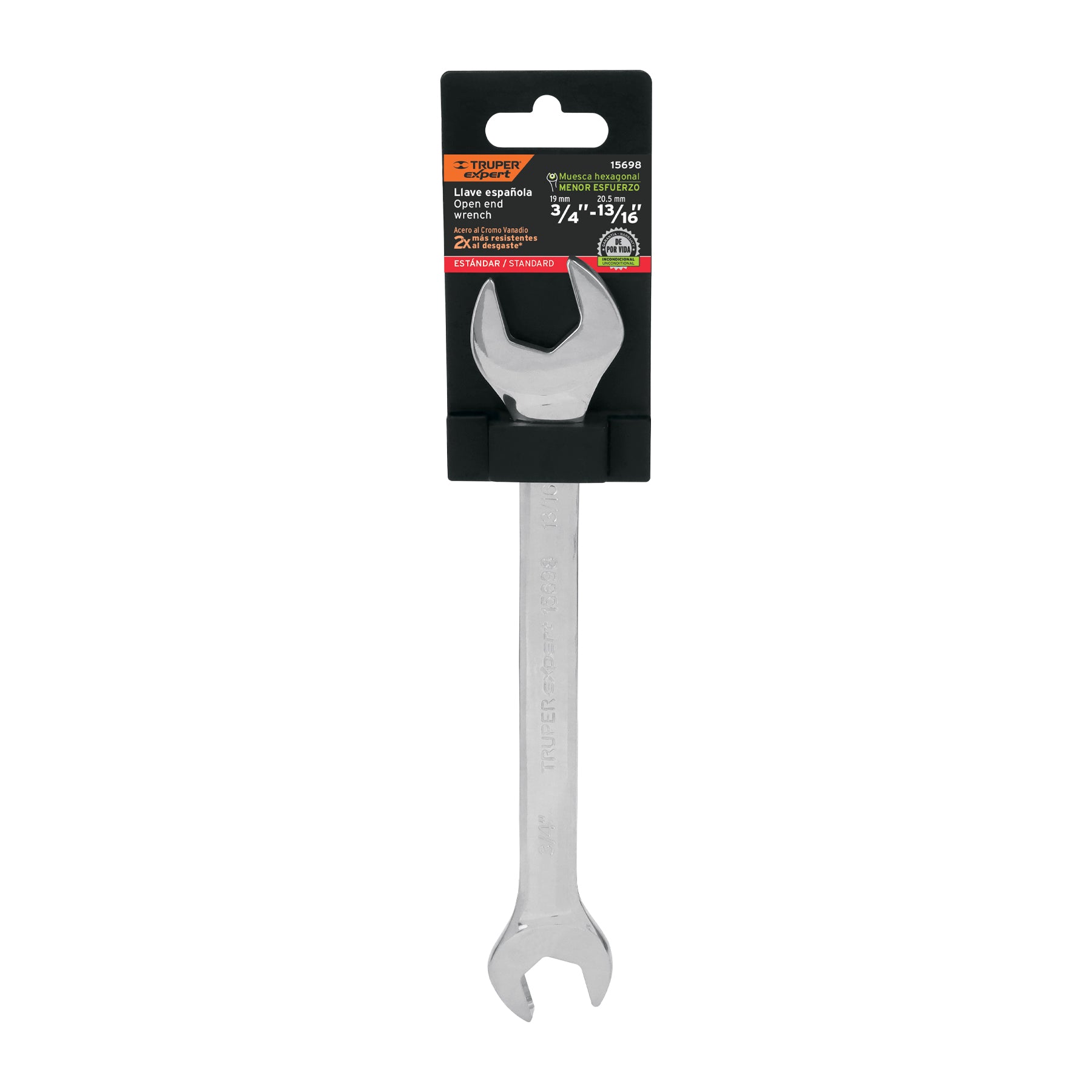 Llave española, 3/4 x 13/16" x 242 mm de largo, EXPERT