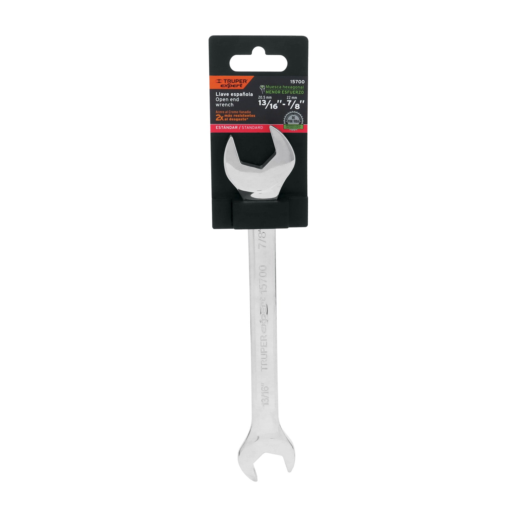 Llave española, 13/16 x 7/8" x 242 mm de largo, EXPERT
