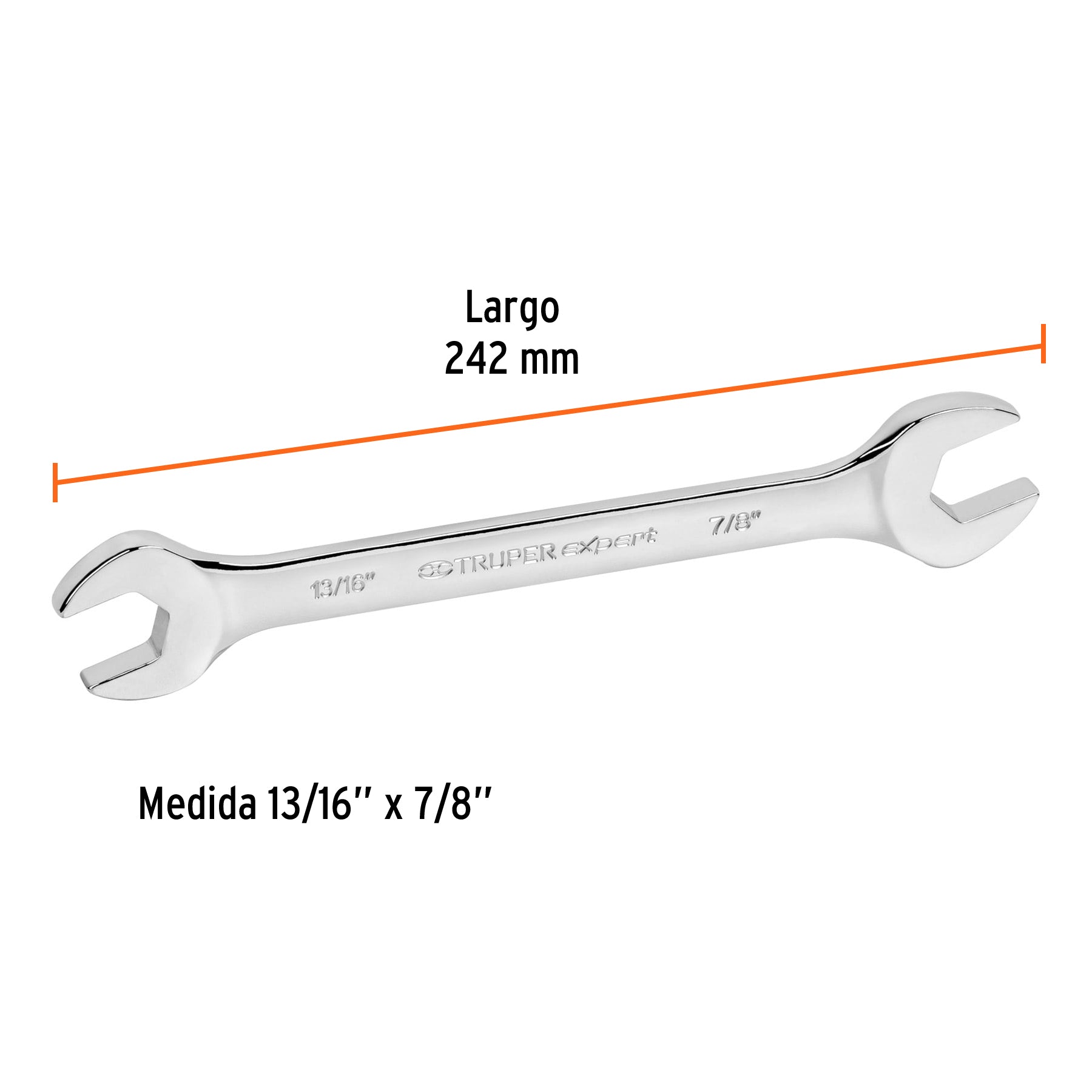 Llave española, 13/16 x 7/8" x 242 mm de largo, EXPERT