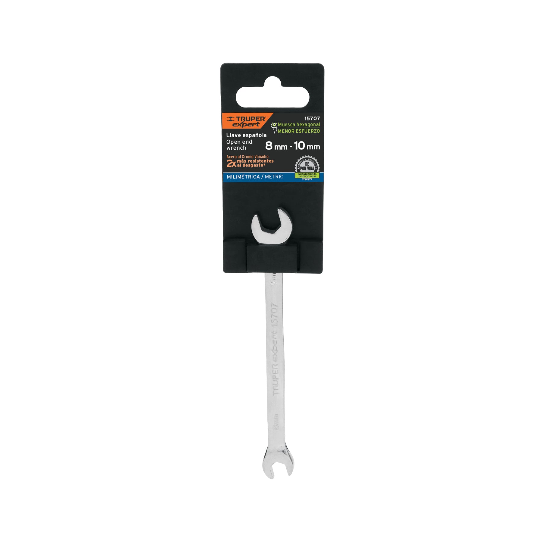 Llave española 8 x 10 x 145 mm de largo, TRUPER EXPERT