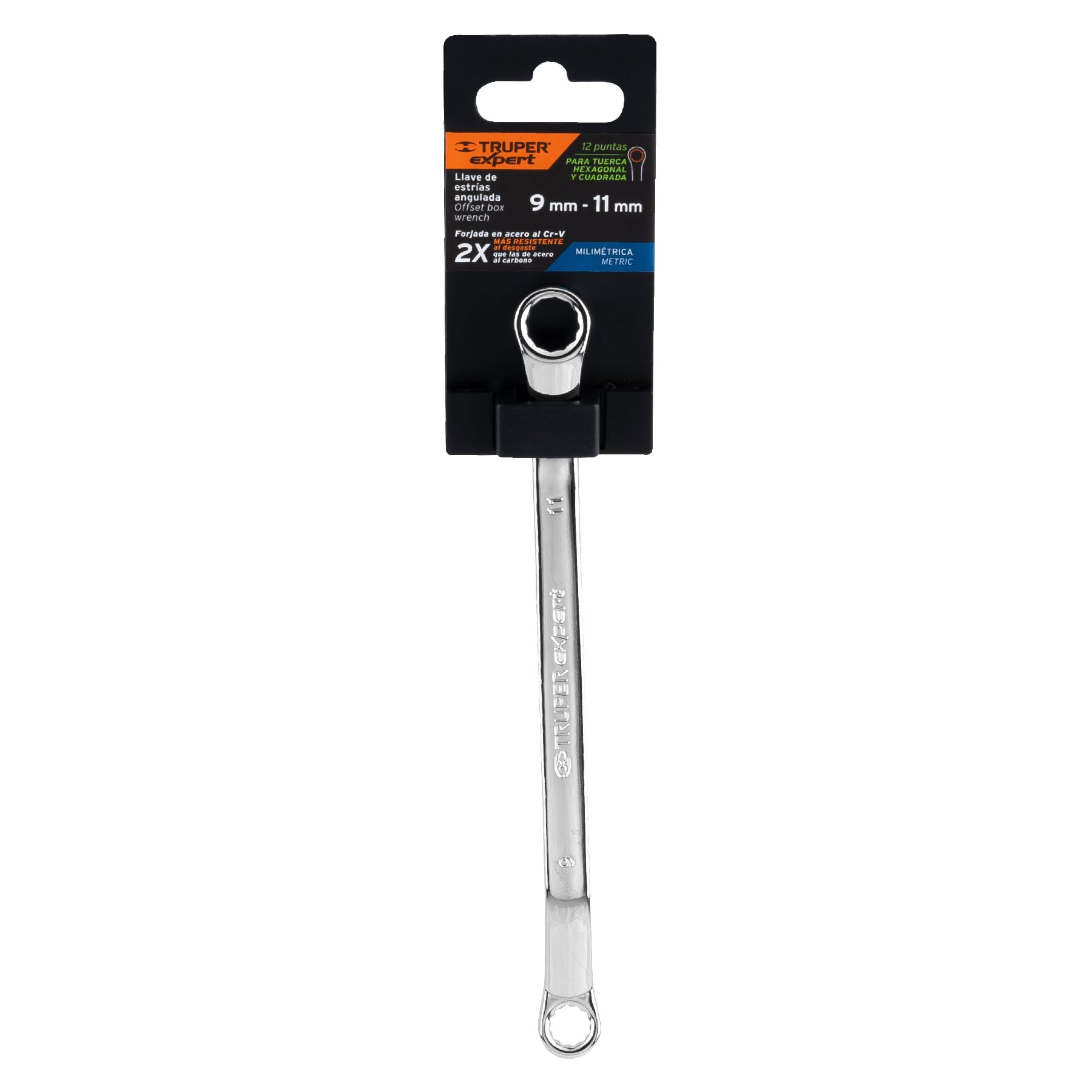 Llave de estrías 9 x 11 x 181 mm largo, TRUPER EXPERT