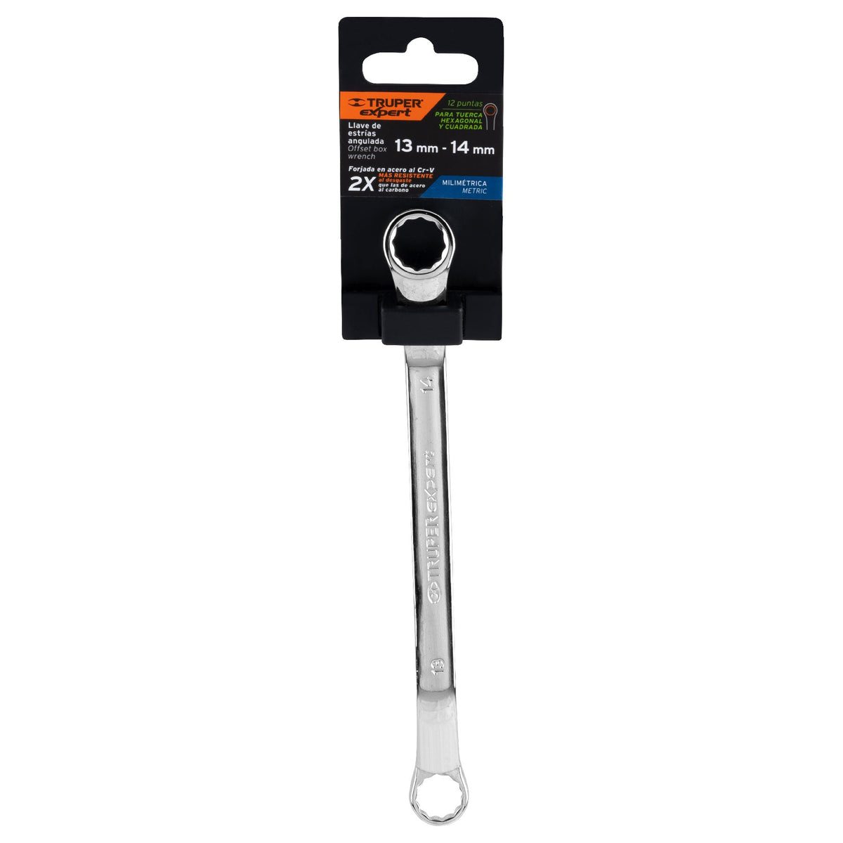 Llave de estrías 13 x 14 x 231 mm largo, TRUPER EXPERT