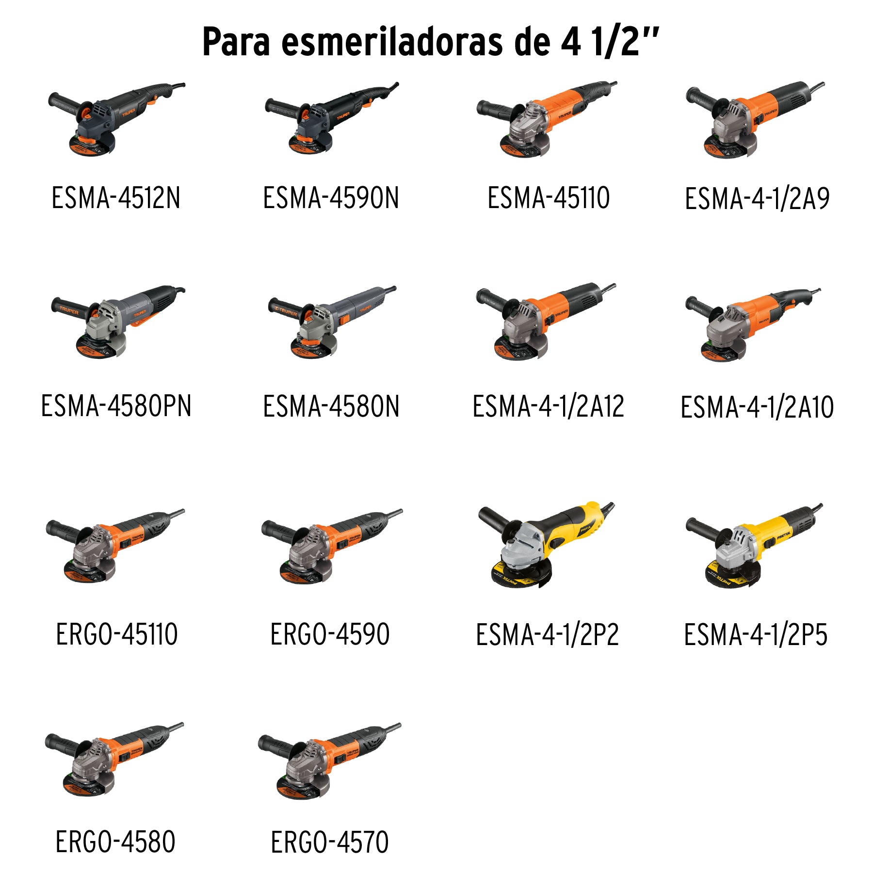 Llave de repuesto para esmeriladoras de 4 ½", TRUPER
