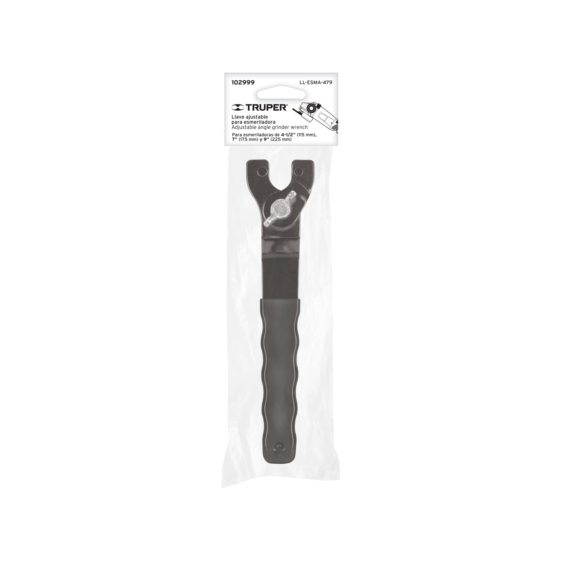 Llave de repuesto ajustable para esmeriladoras 4 1/2", 7",9"