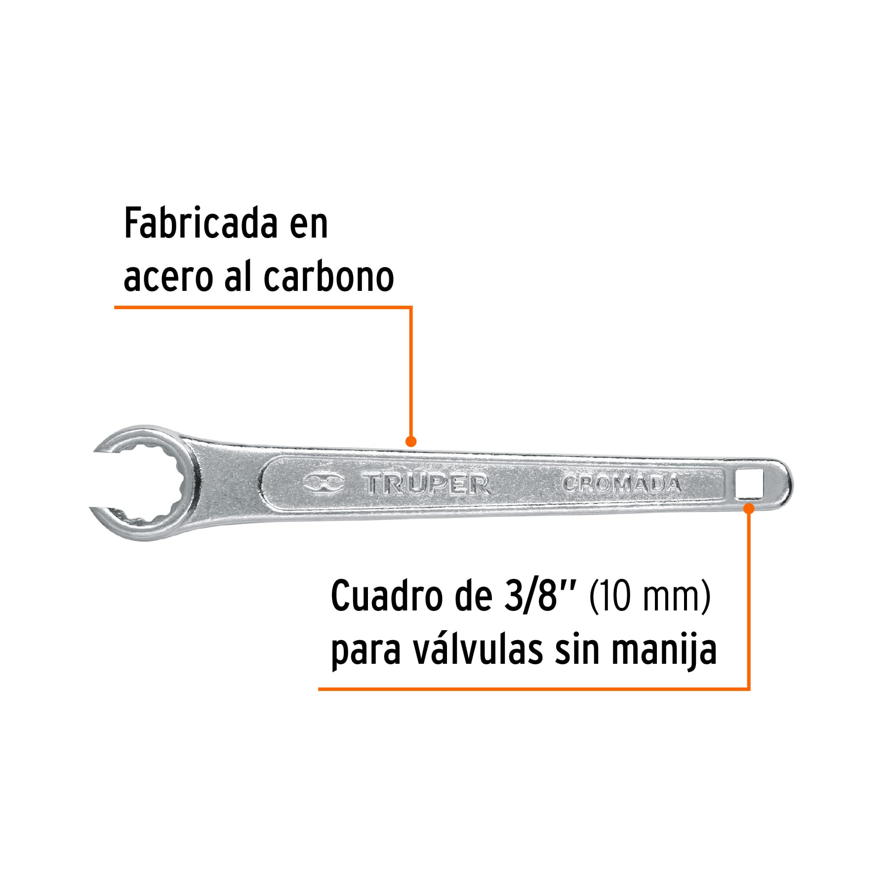 Llave 9" para tanque de gas, TRUPER