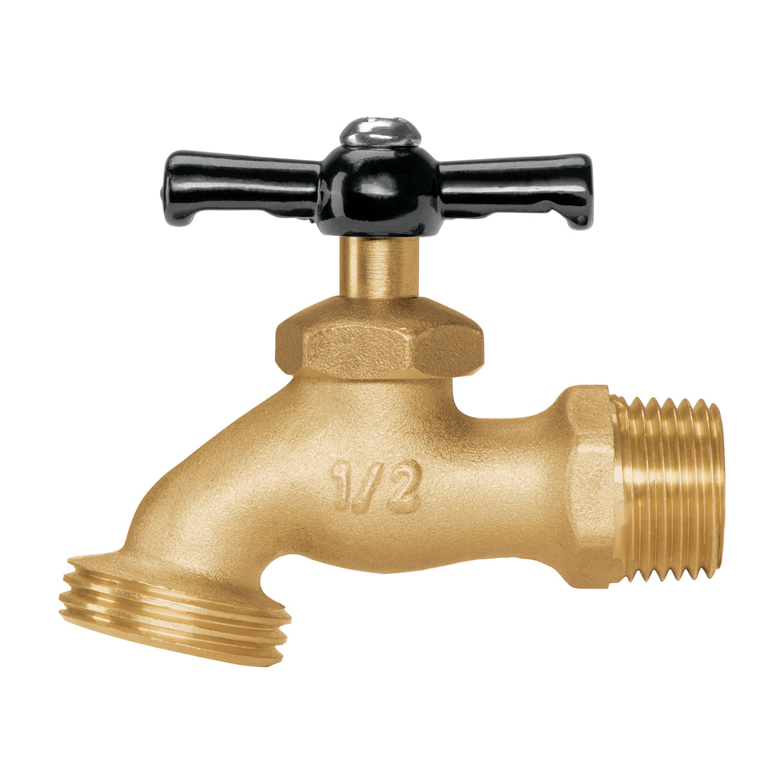 Llave p/manguera, de latón 100g, 1/2", blíster, PRETUL