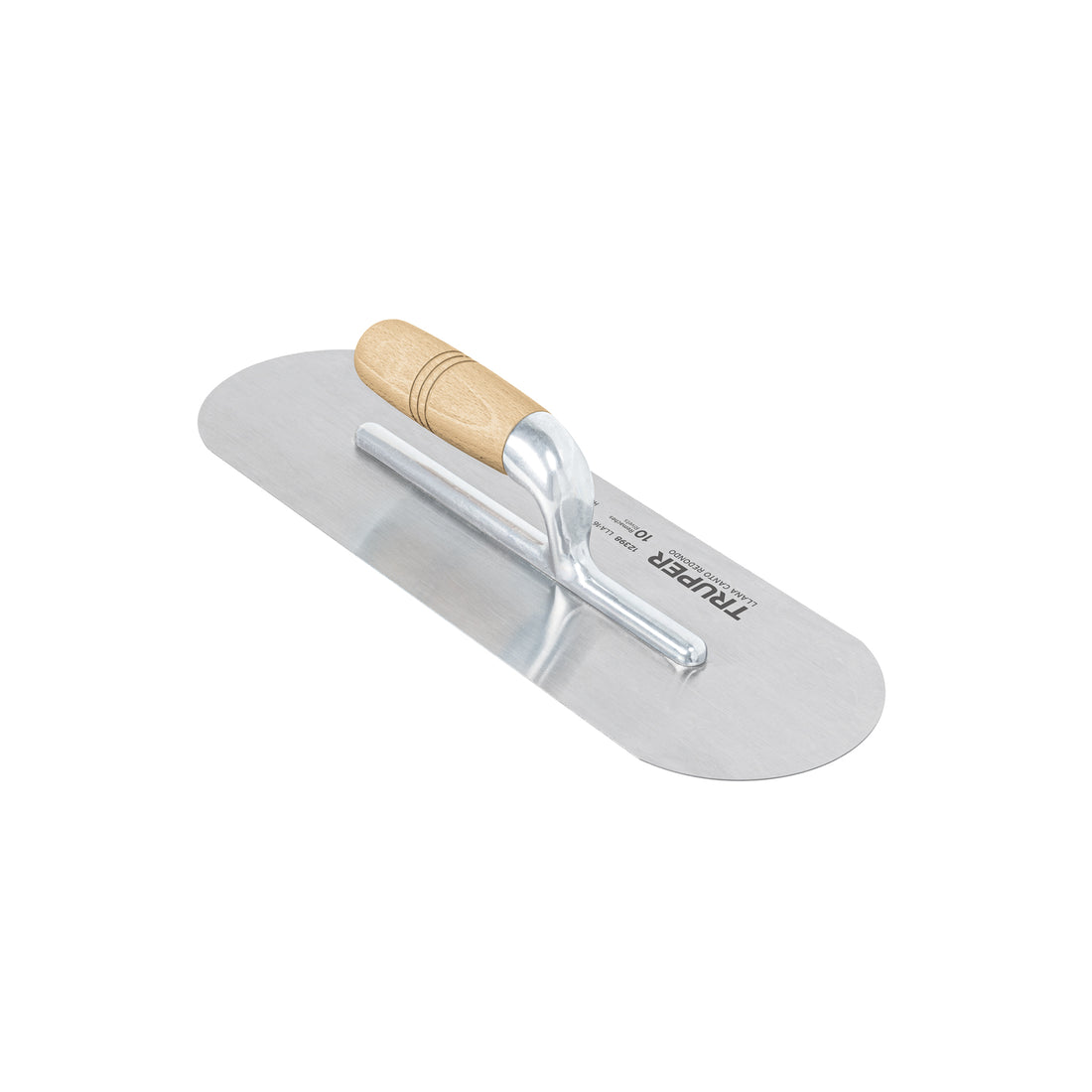 Llana 16" canto redondo, 10 remaches, mango madera, TRUPER