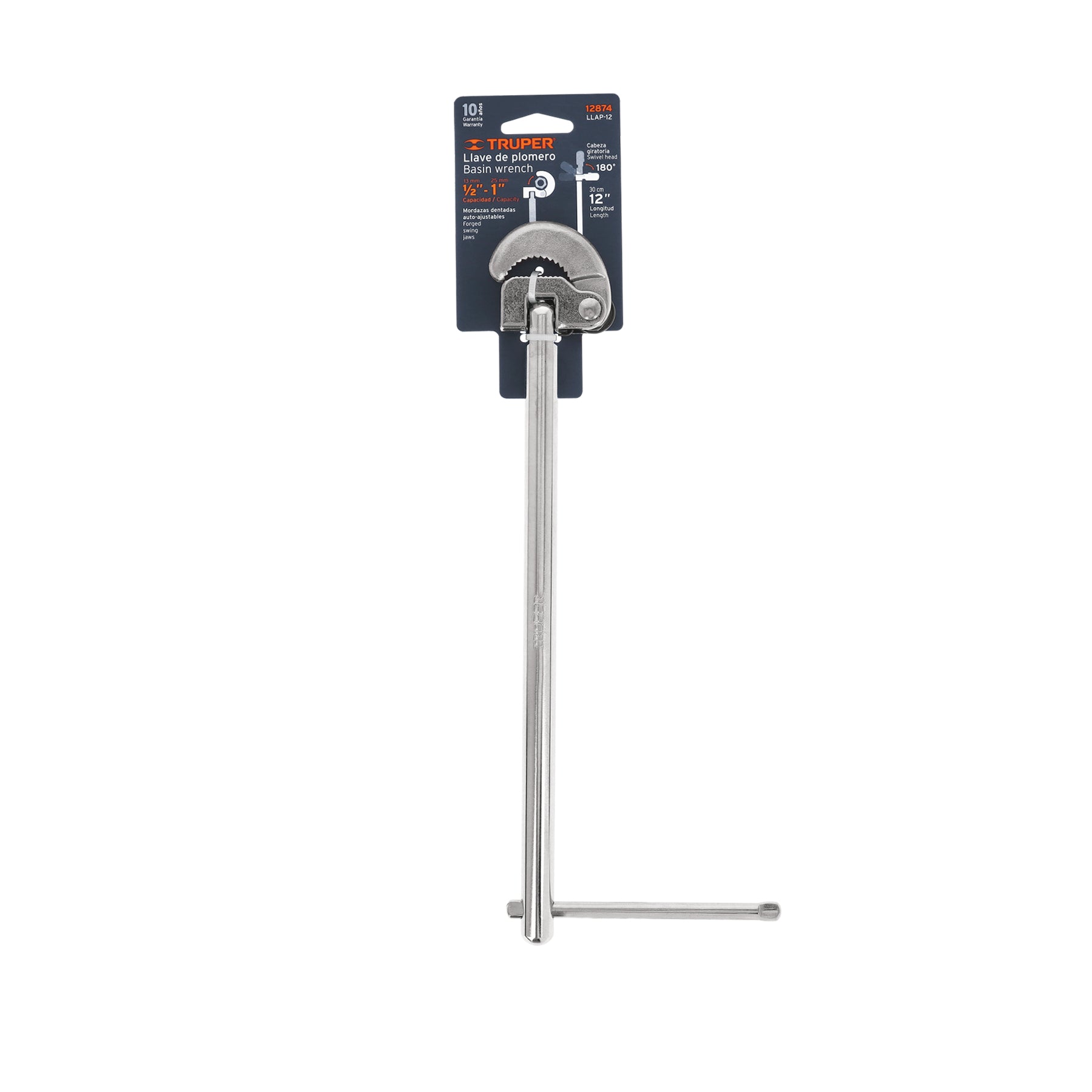 Llave 12" para plomero, TRUPER