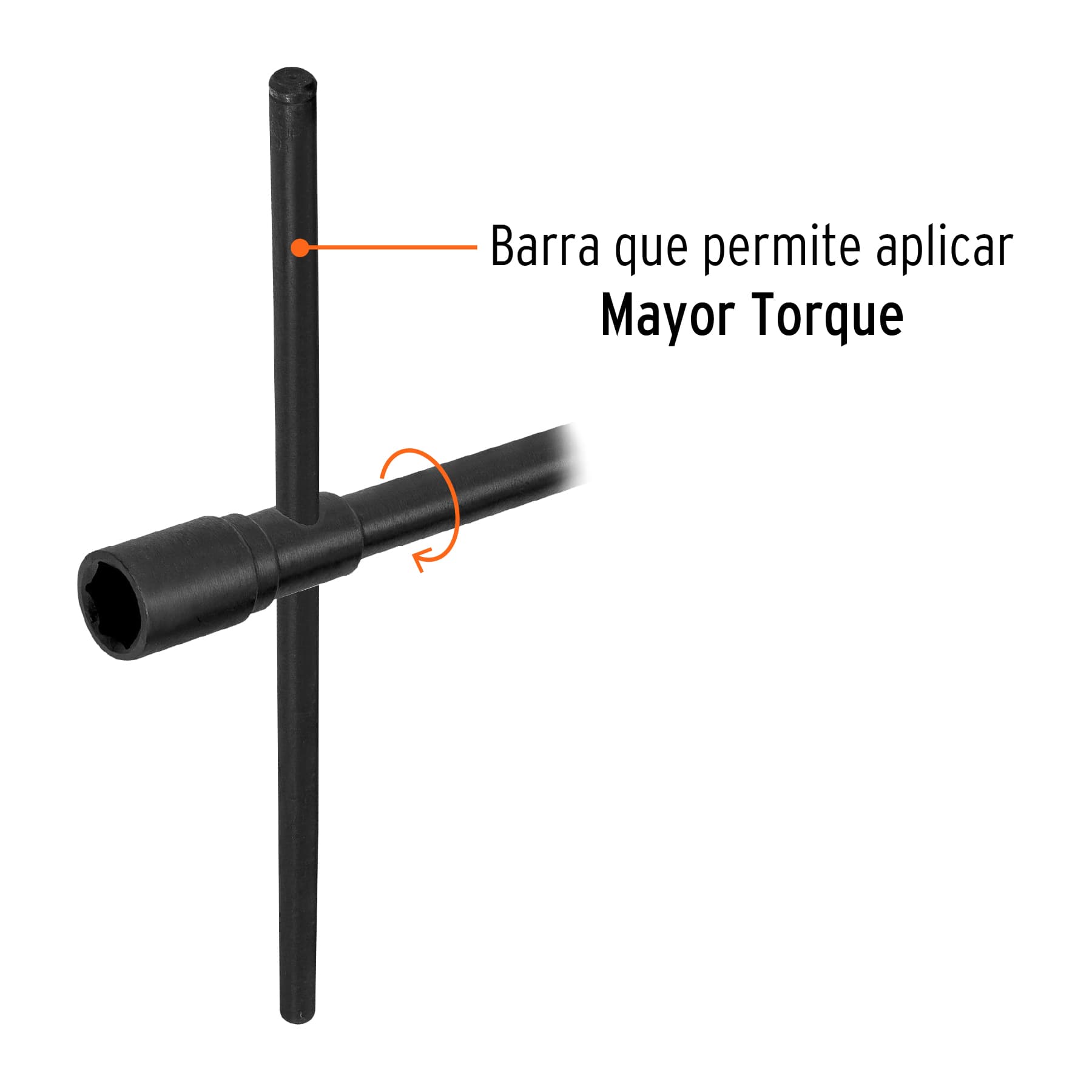 Llave de artillería, 1 x 1-1/8" boca hexagonal, TRUPER