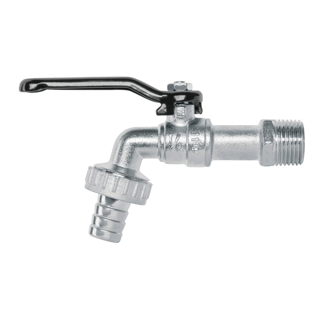 Llave de esfera, de zinc, 110 gr, entrada 1/2", FOSET BASIC