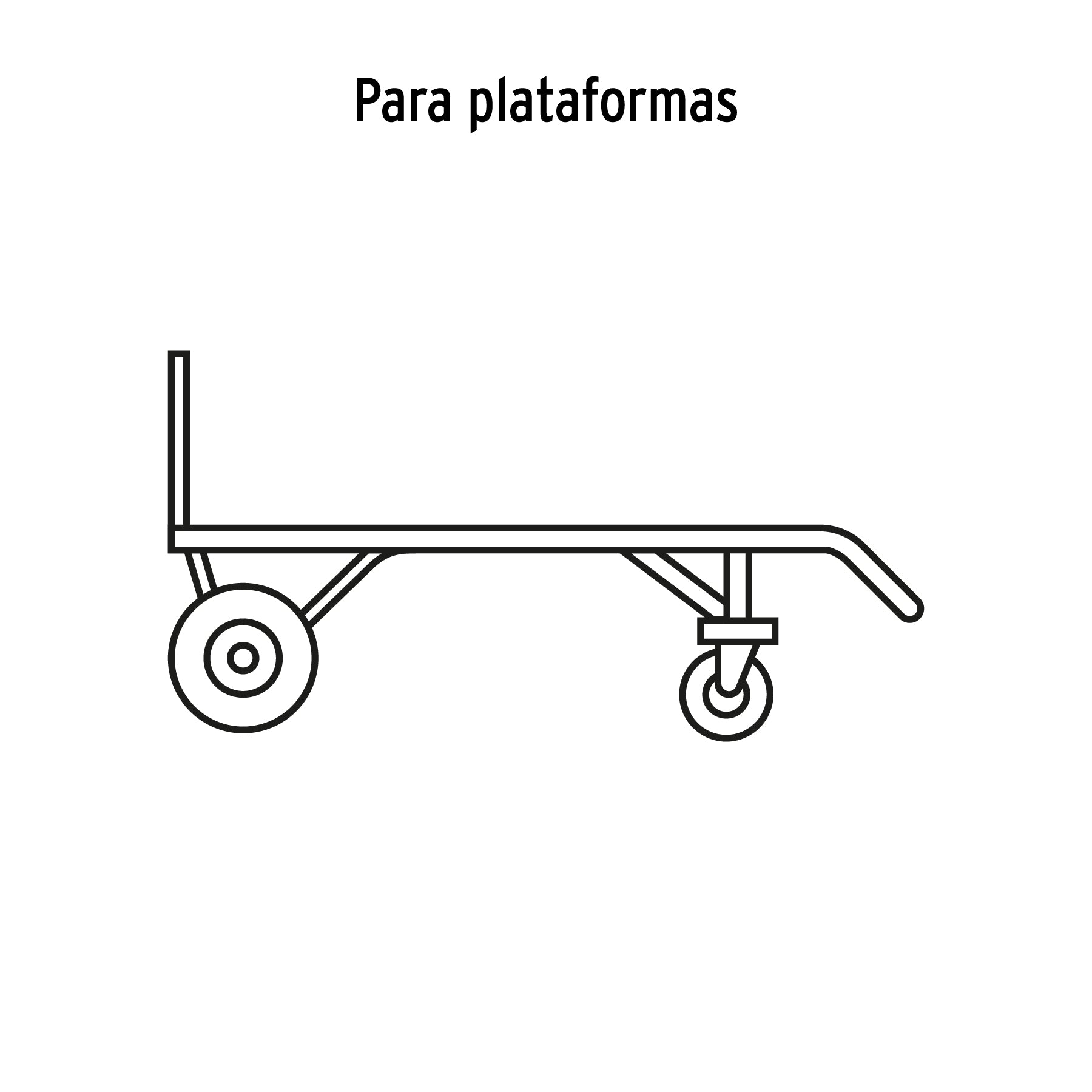 Rueda neumática 8" para eje central, TRUPER