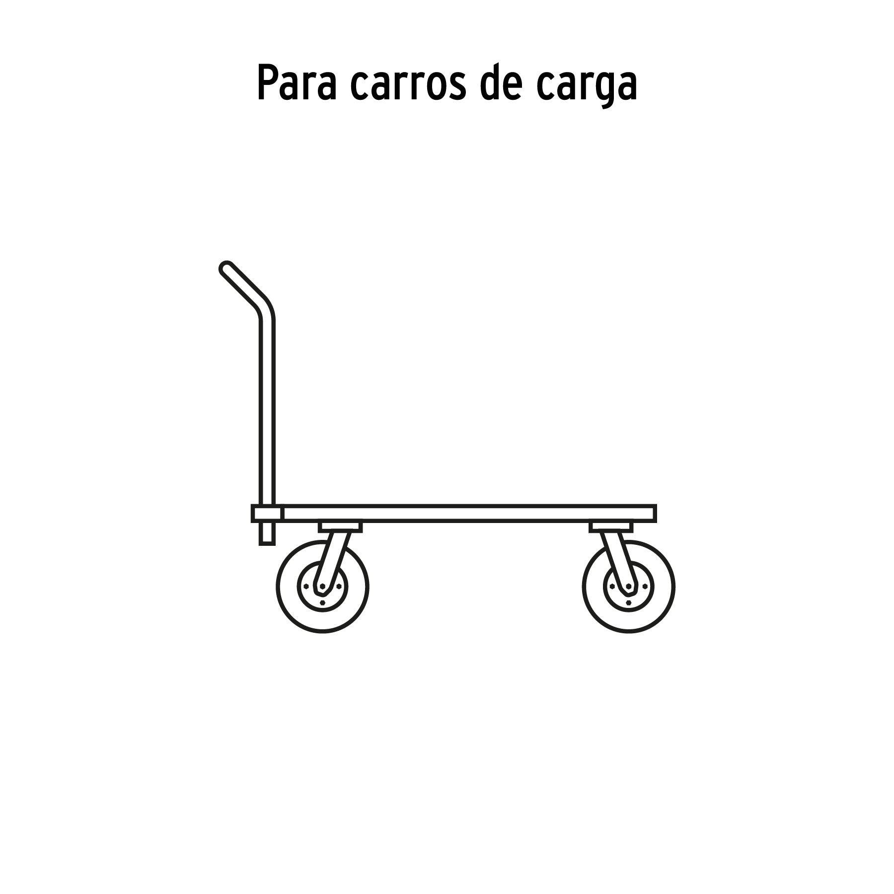 Rueda neumática 8" para eje central, TRUPER