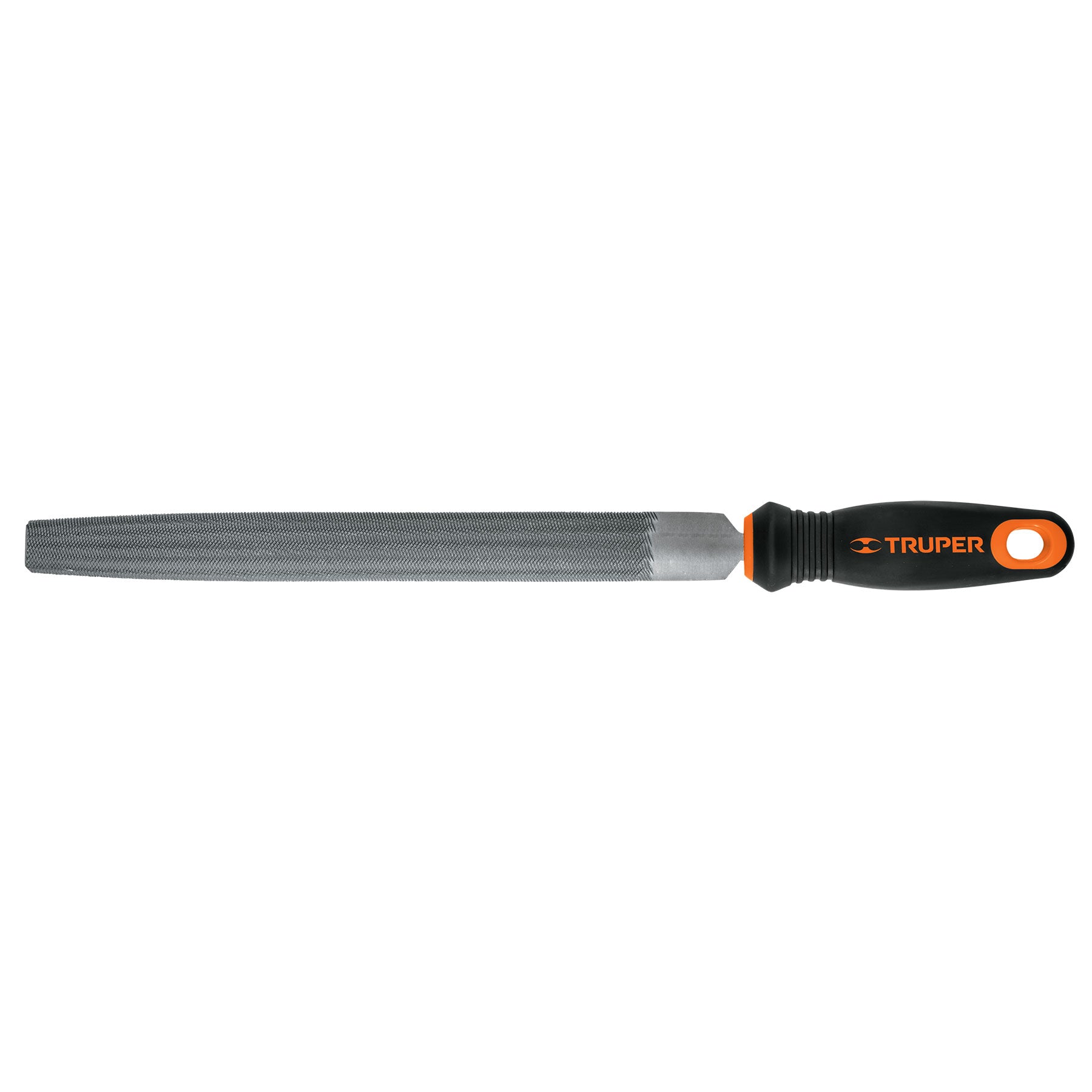 Lima media caña bastarda 10" con mango Comfort Grip, TRUPER