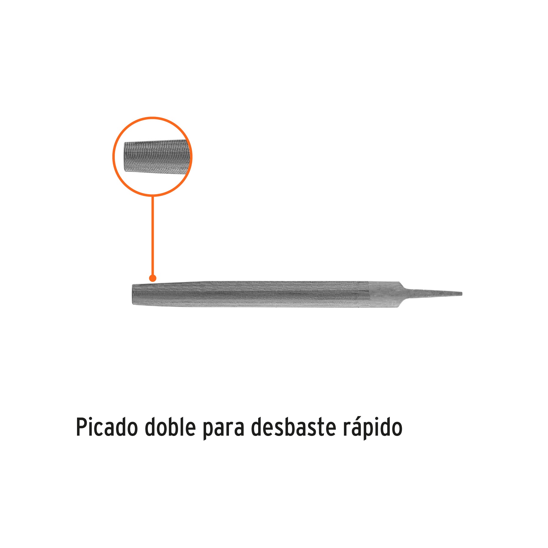 Lima media caña bastarda 10", TRUPER