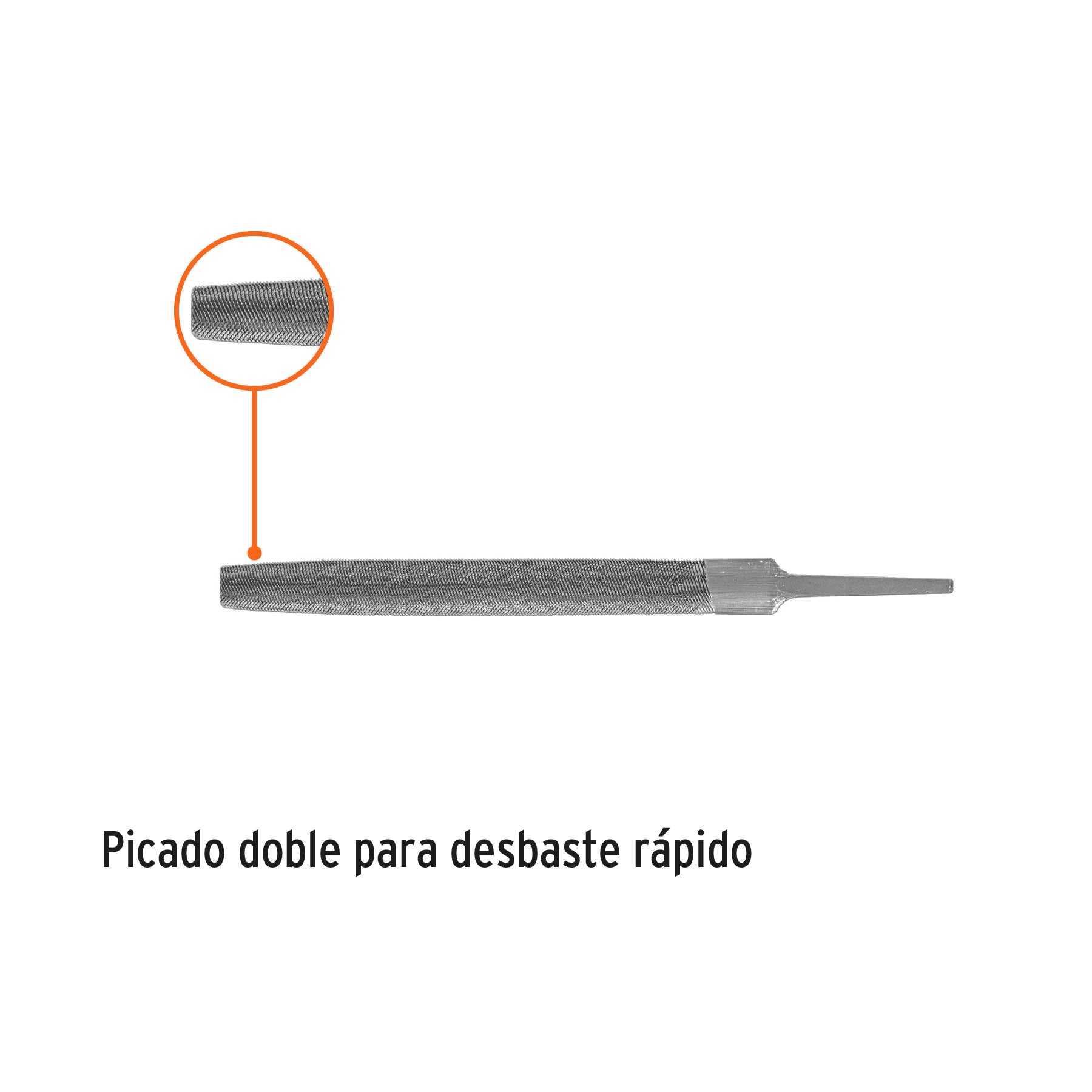 Lima media caña bastarda 6", TRUPER