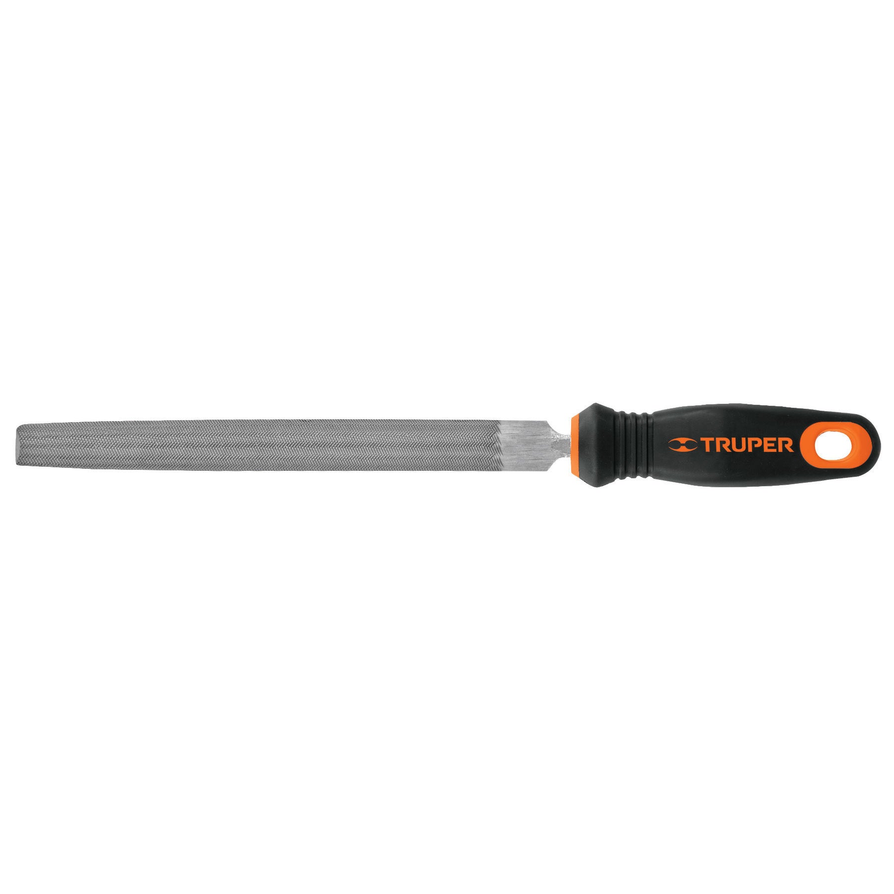 Lima media caña bastarda 8" con mango Comfort Grip, TRUPER