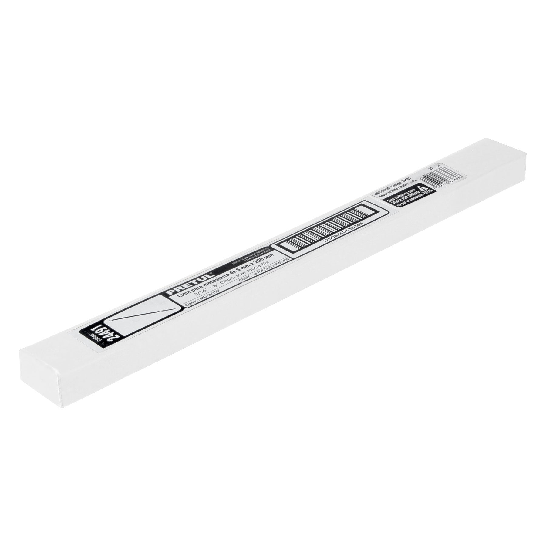 Lima para motosierra 3/16", PRETUL