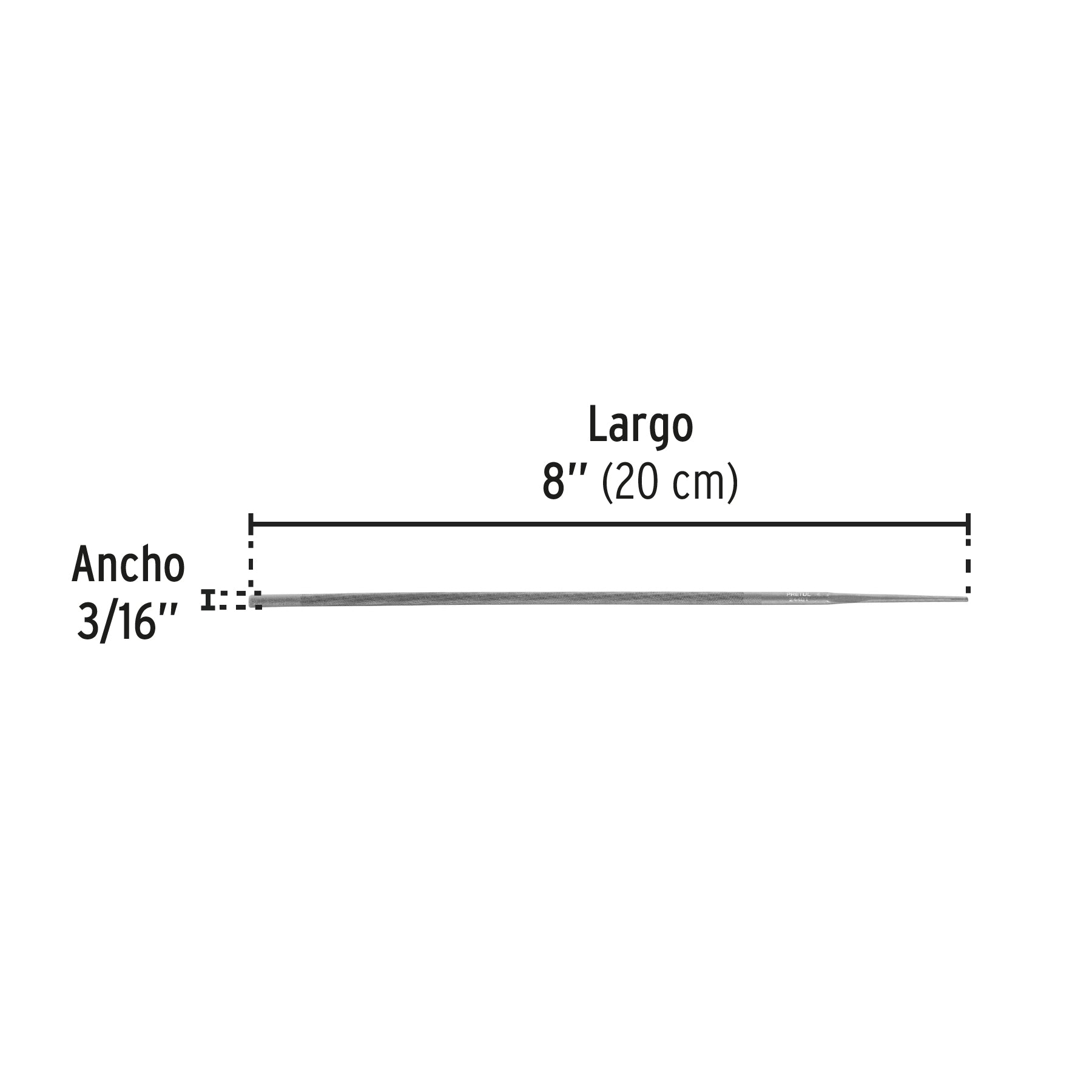 Lima para motosierra 3/16", PRETUL