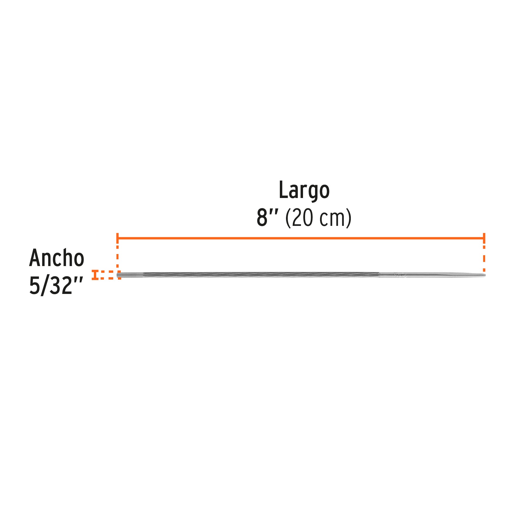 Lima profesional para motosierra, 5/32", TRUPER EXPERT