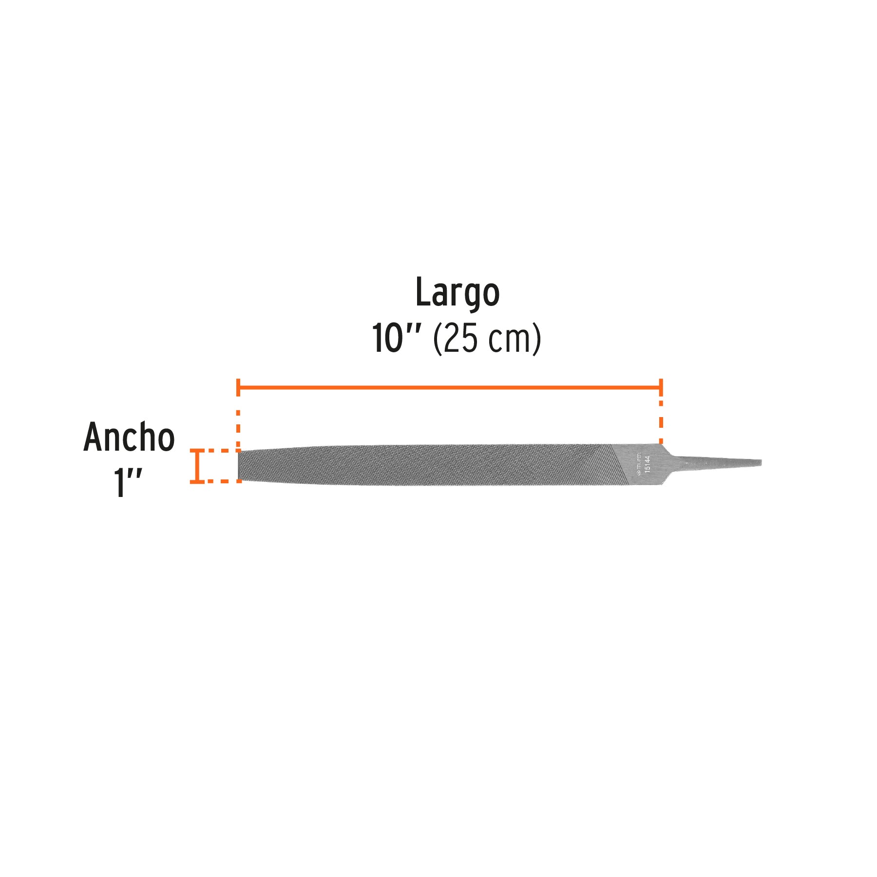 Lima plana bastarda 10", TRUPER